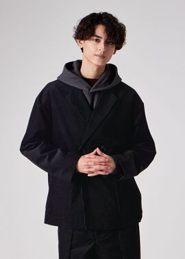 コーデュロイ ダブルブレスト ジャケット（ブラック） ｜ポール・スミス