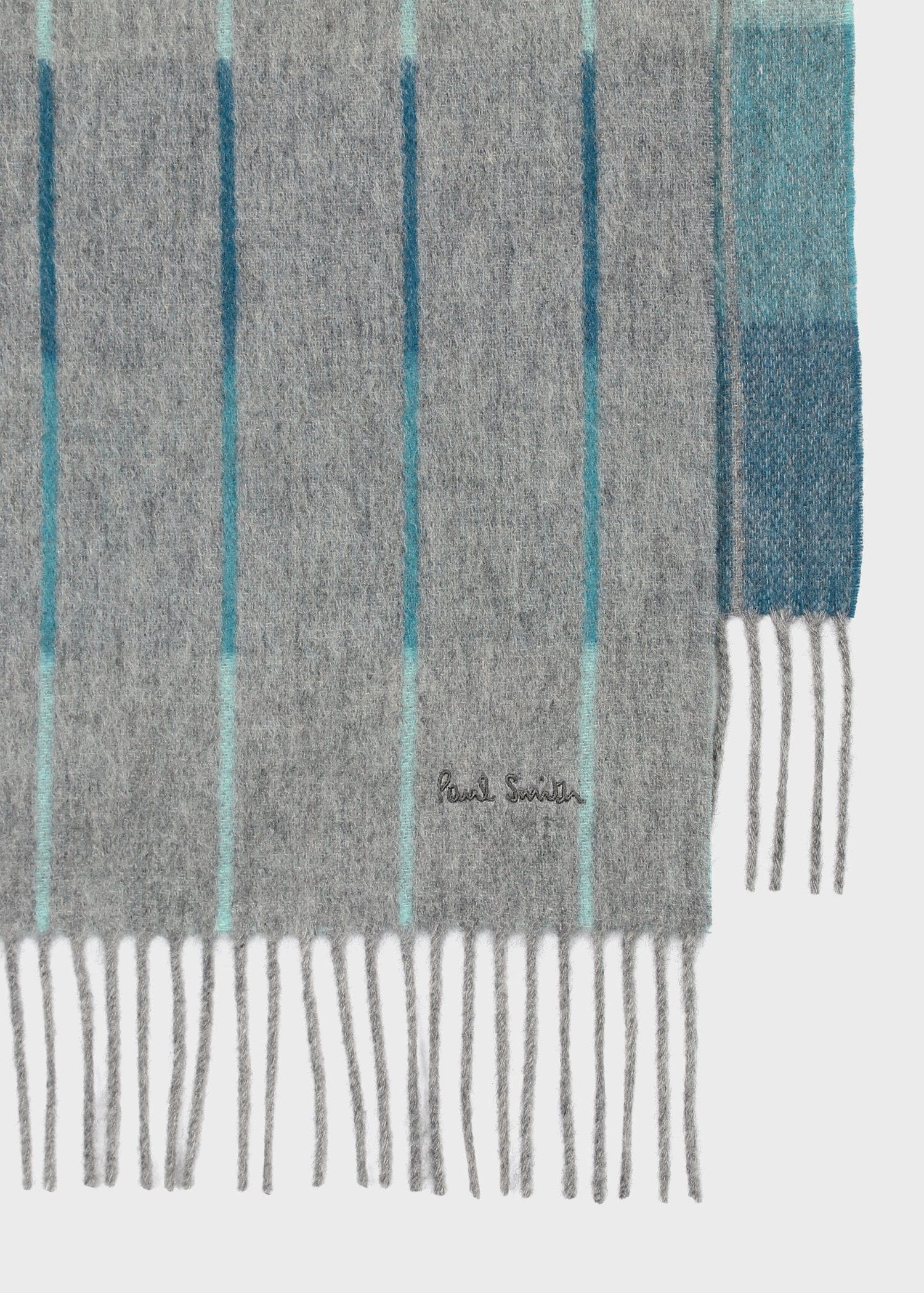 グラデーションジャカード マフラー（グレー） ｜ポール・スミス