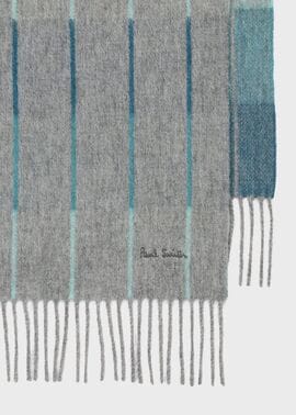 グラデーションジャカード マフラー（グレー） ｜ポール・スミス
