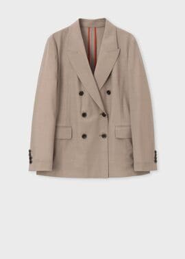 ウィメンズ クリスプウール ダブルジャケット