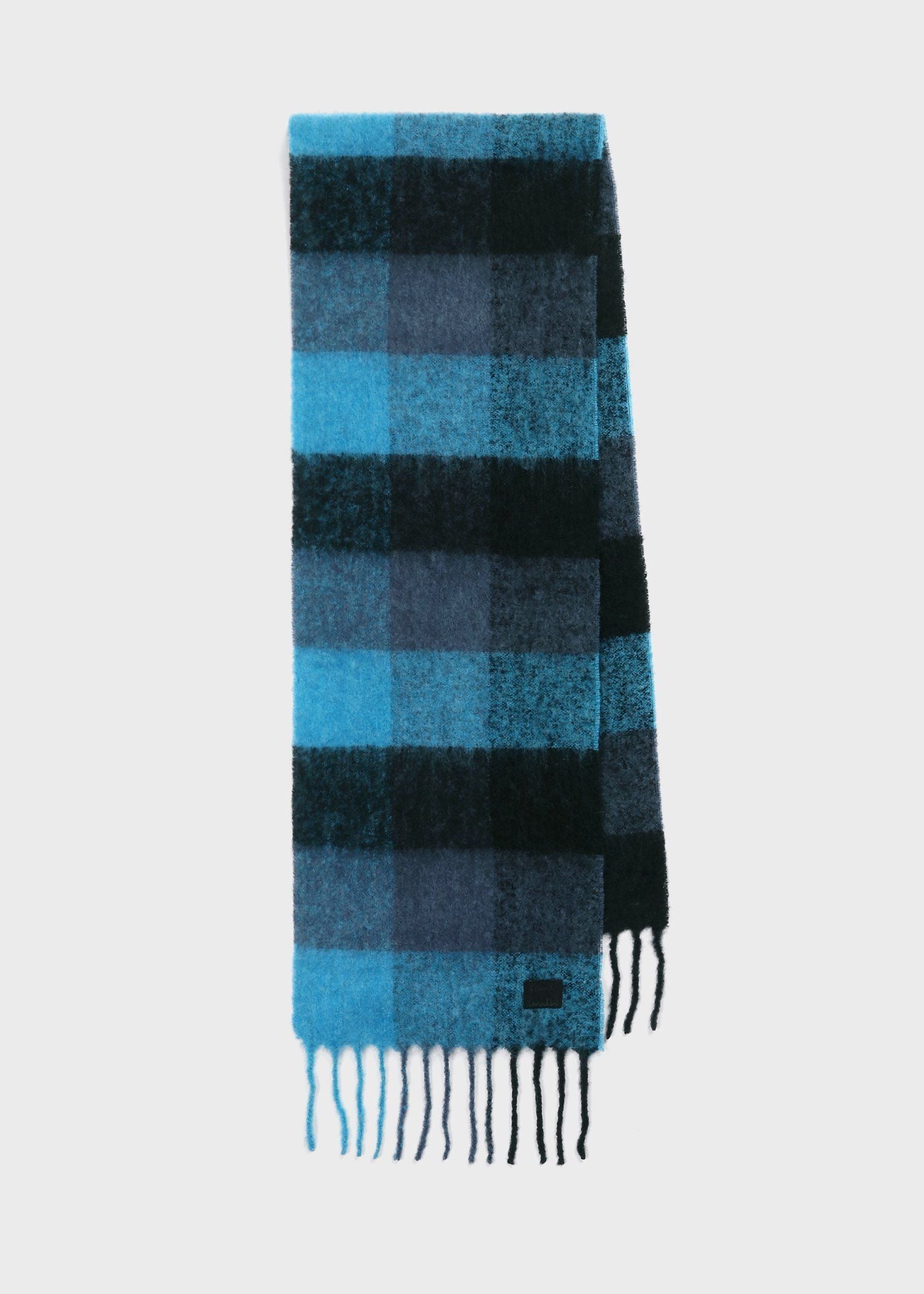 ウィメンズ ソフトメリノ チェック マフラー（ネイビー） ｜ポール・スミス