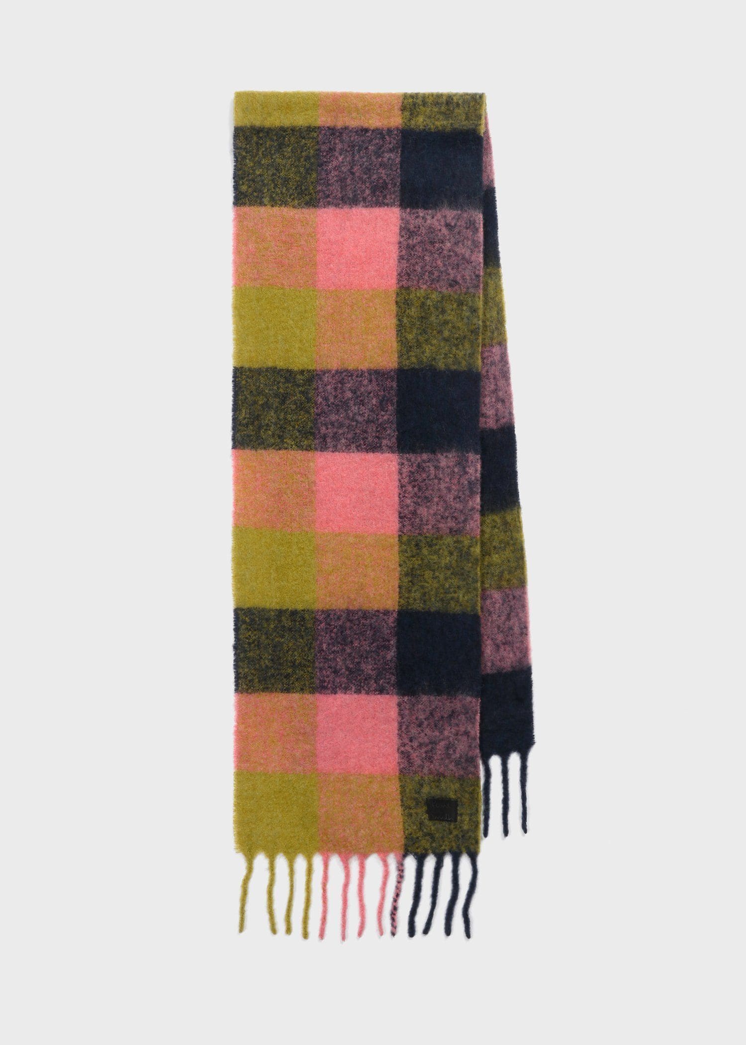 ウィメンズ ソフトメリノ チェック マフラー