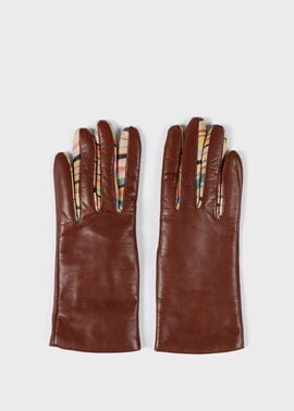 ウィメンズ スワールトリム レザーグローブ