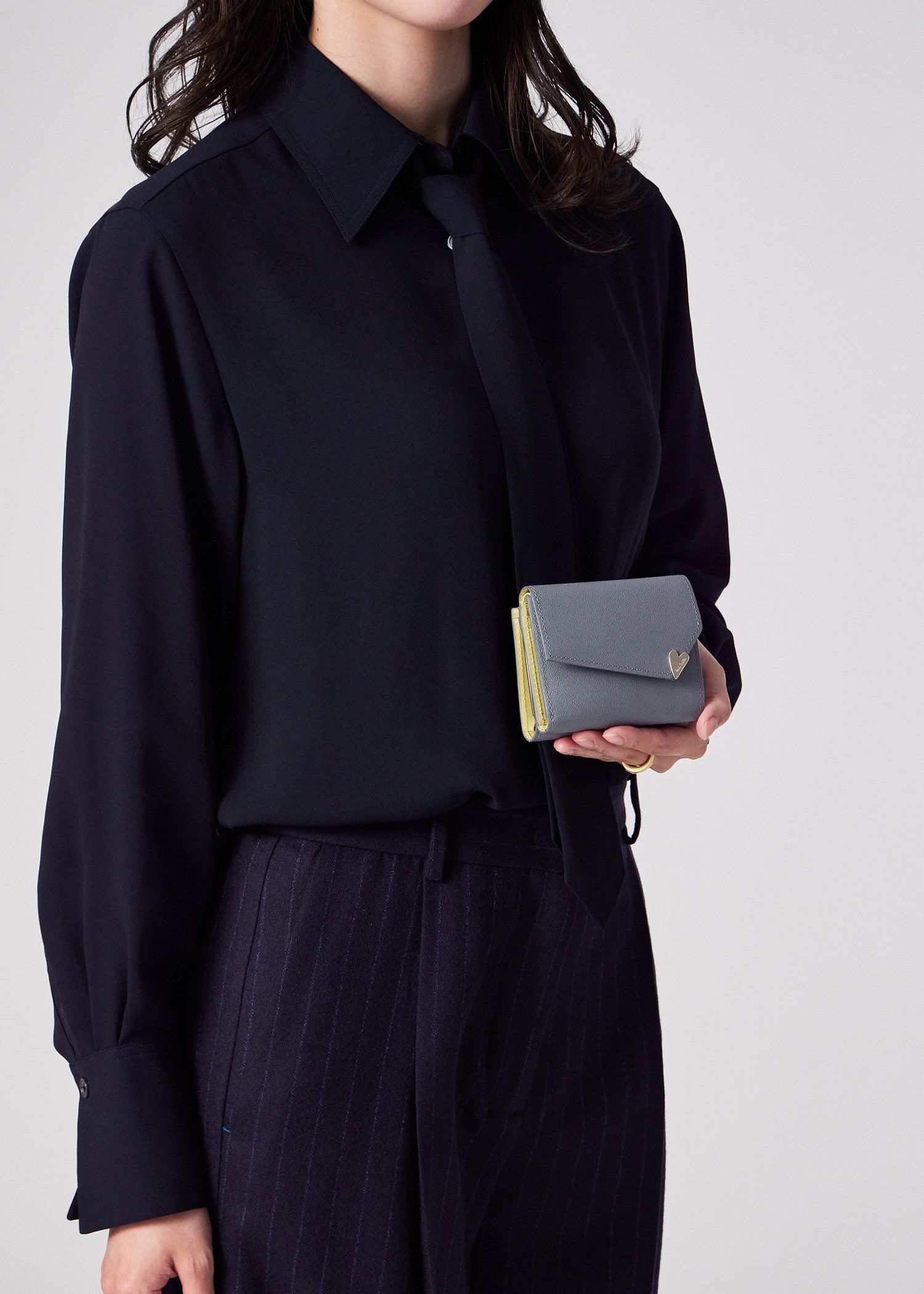 ラブレター がま口3つ折り（アイスグレー） ｜ポール・スミス