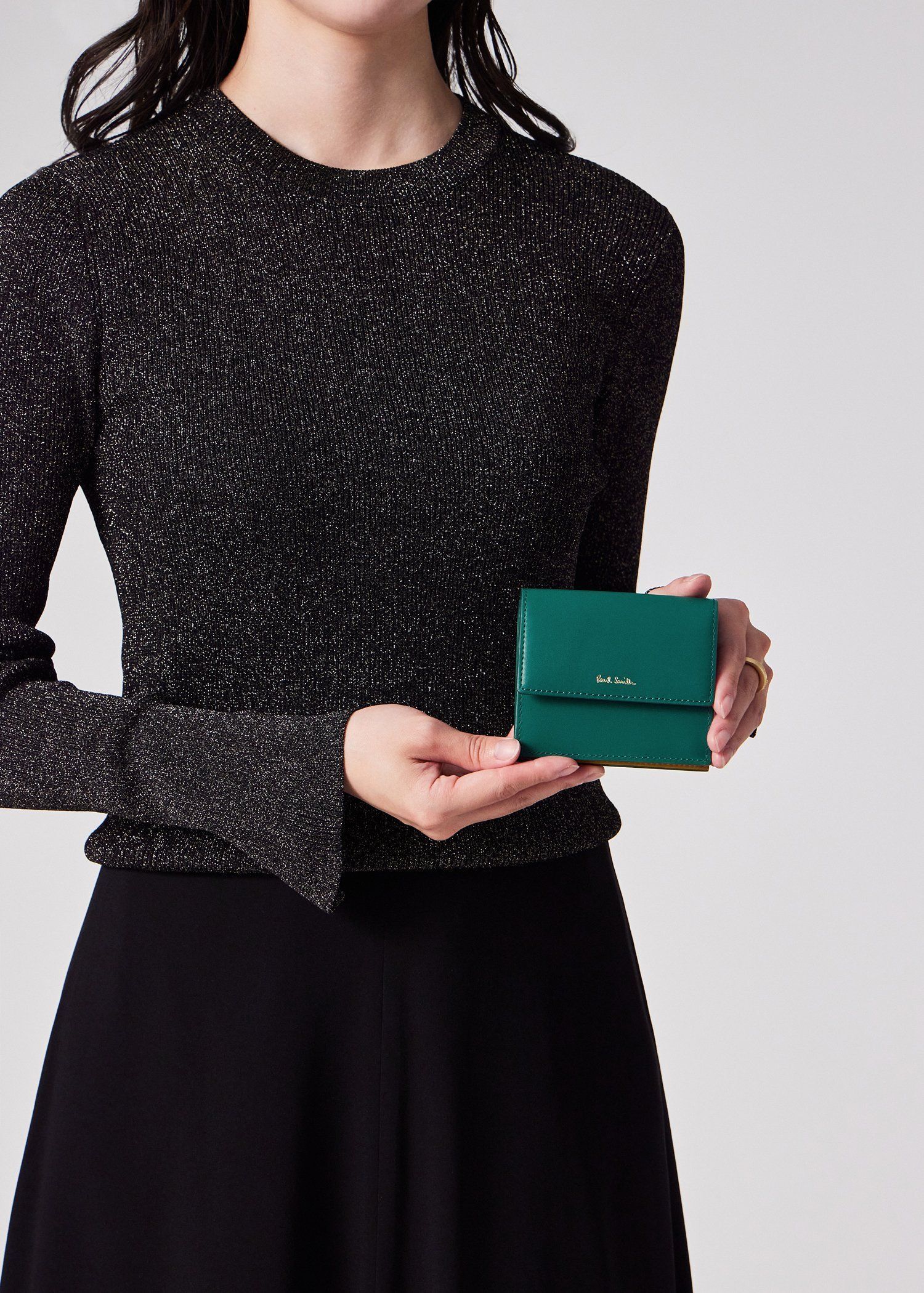 スワールカットカードレイヤー 2つ折り財布