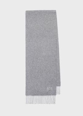 "Cropped Logo" カシミヤマフラー