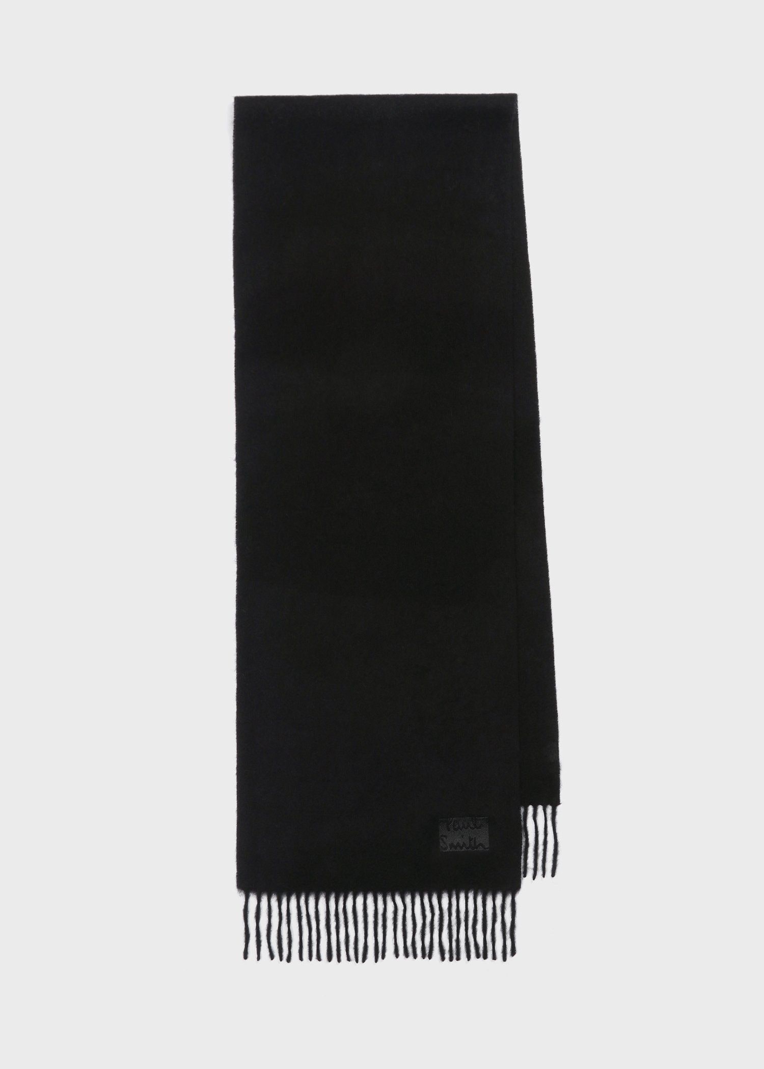 "Cropped Logo" カシミヤマフラー