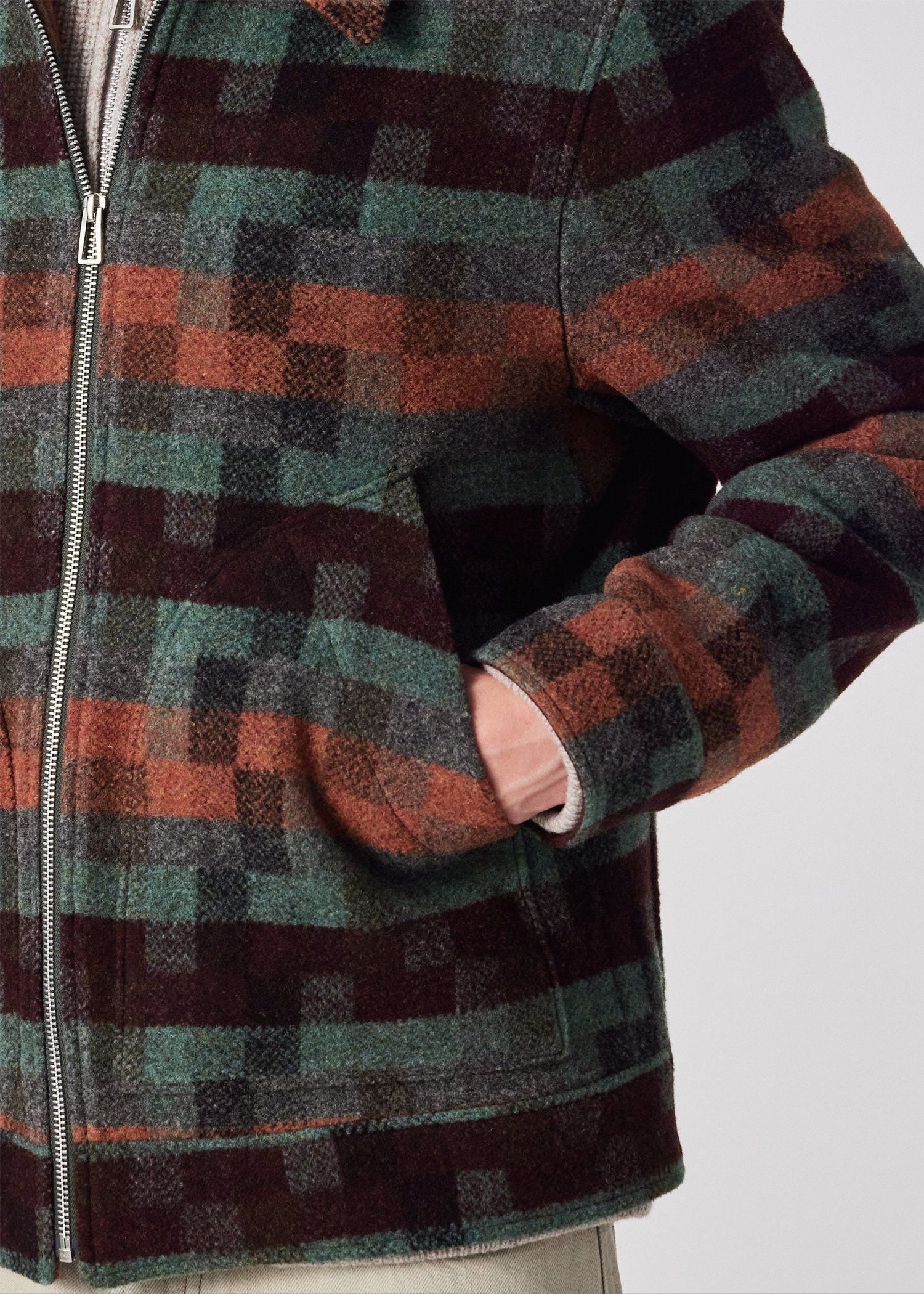 モザイクボーダー ツィードブルゾン ｜ポール・スミス