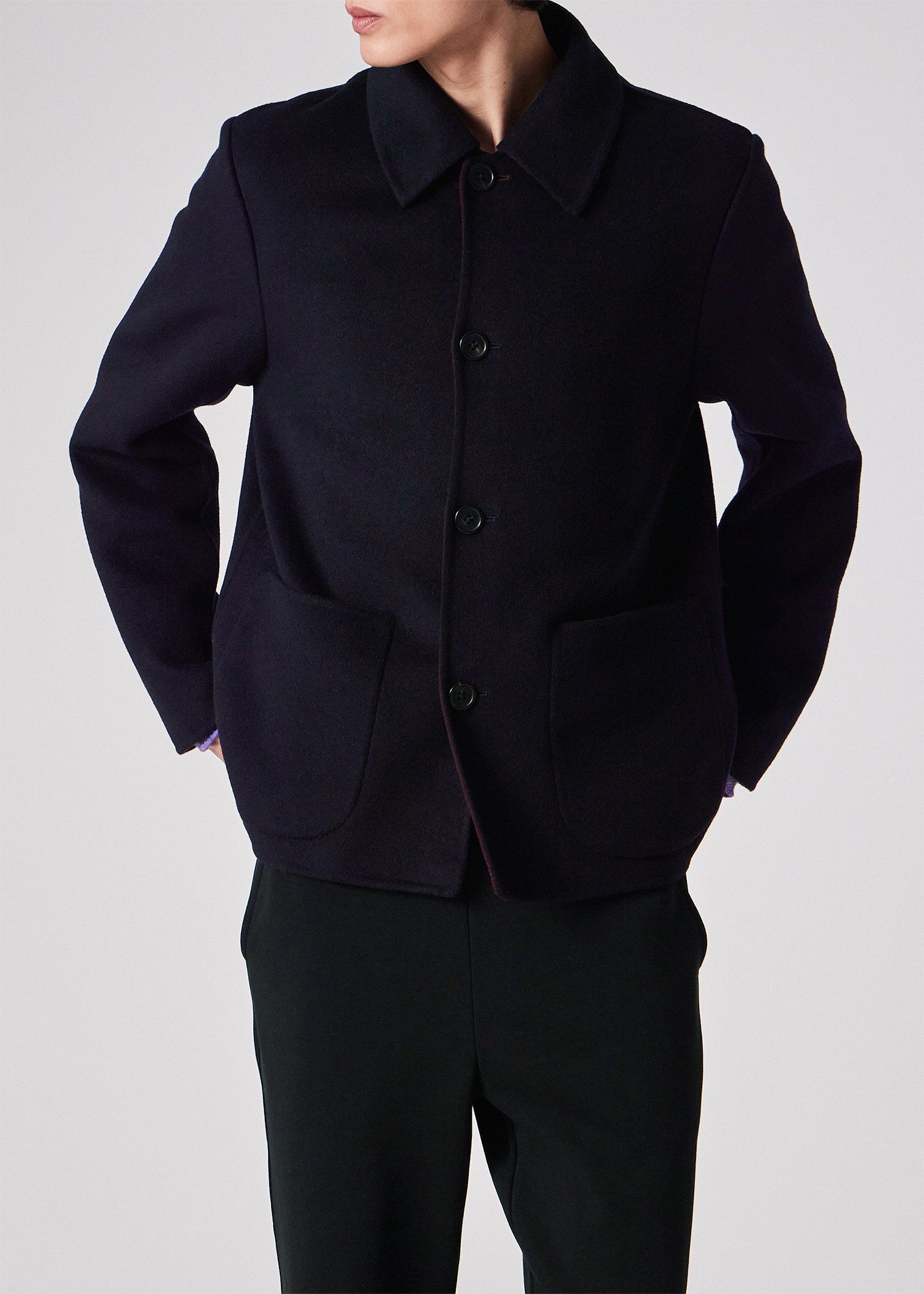 ウールビーバー ダブルフェイス カバーオール ｜ポール・スミス