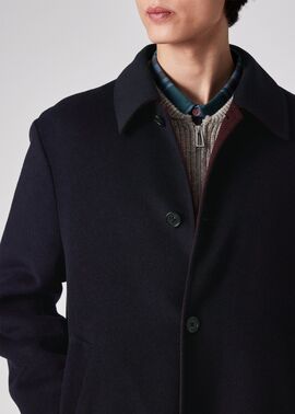 ウールビーバー ダブルフェイス ステンカラーコート ｜ポール・スミス