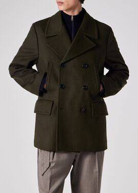 ソフトメルトン ピーコート（ダークグリーン） ｜ポール・スミス