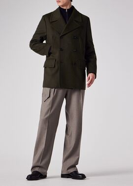 ソフトメルトン ピーコート（ダークグリーン） ｜ポール・スミス