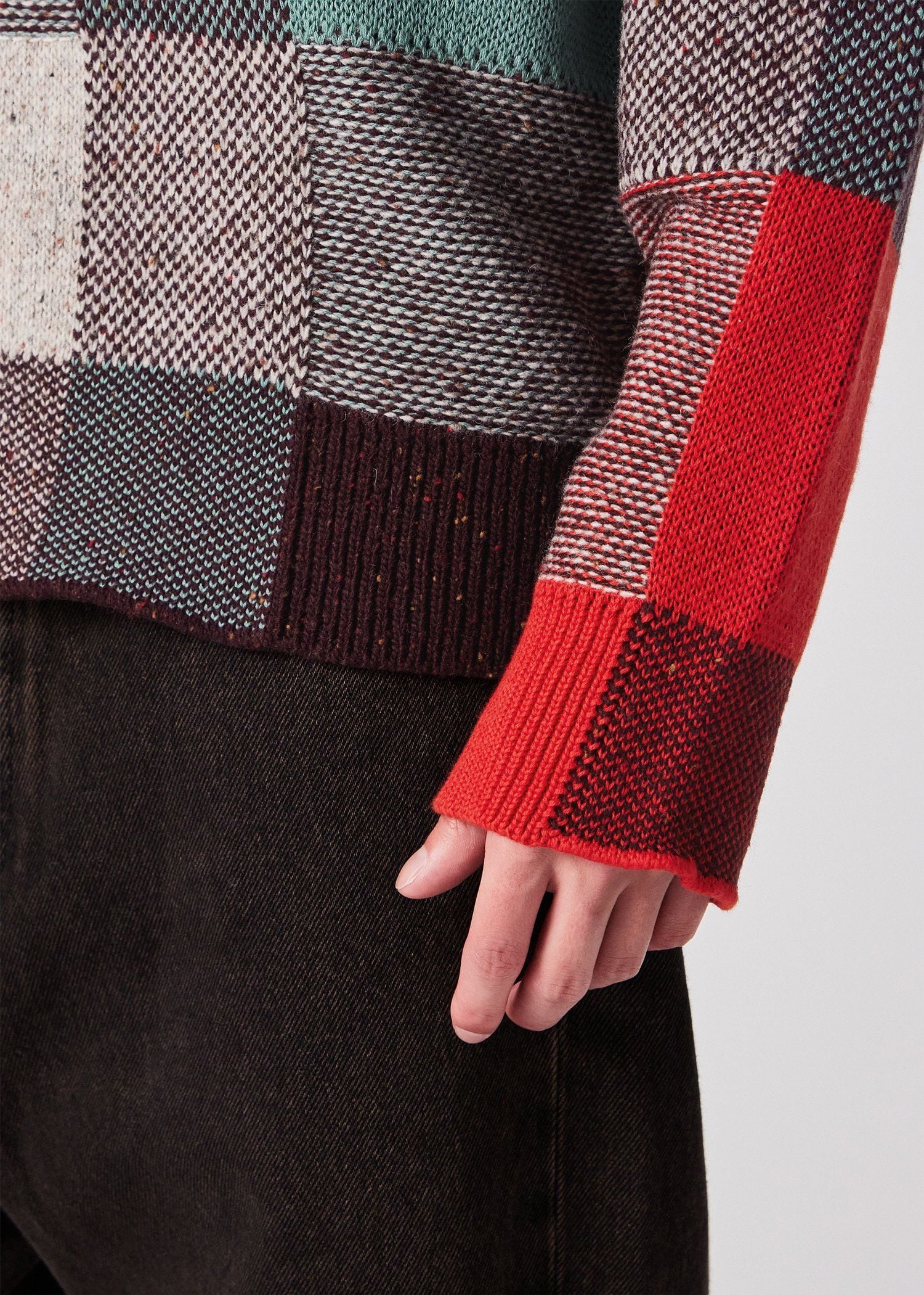 Paul Smith ターコイズ・赤 ニットセーター M Paul Smith（ニット）の