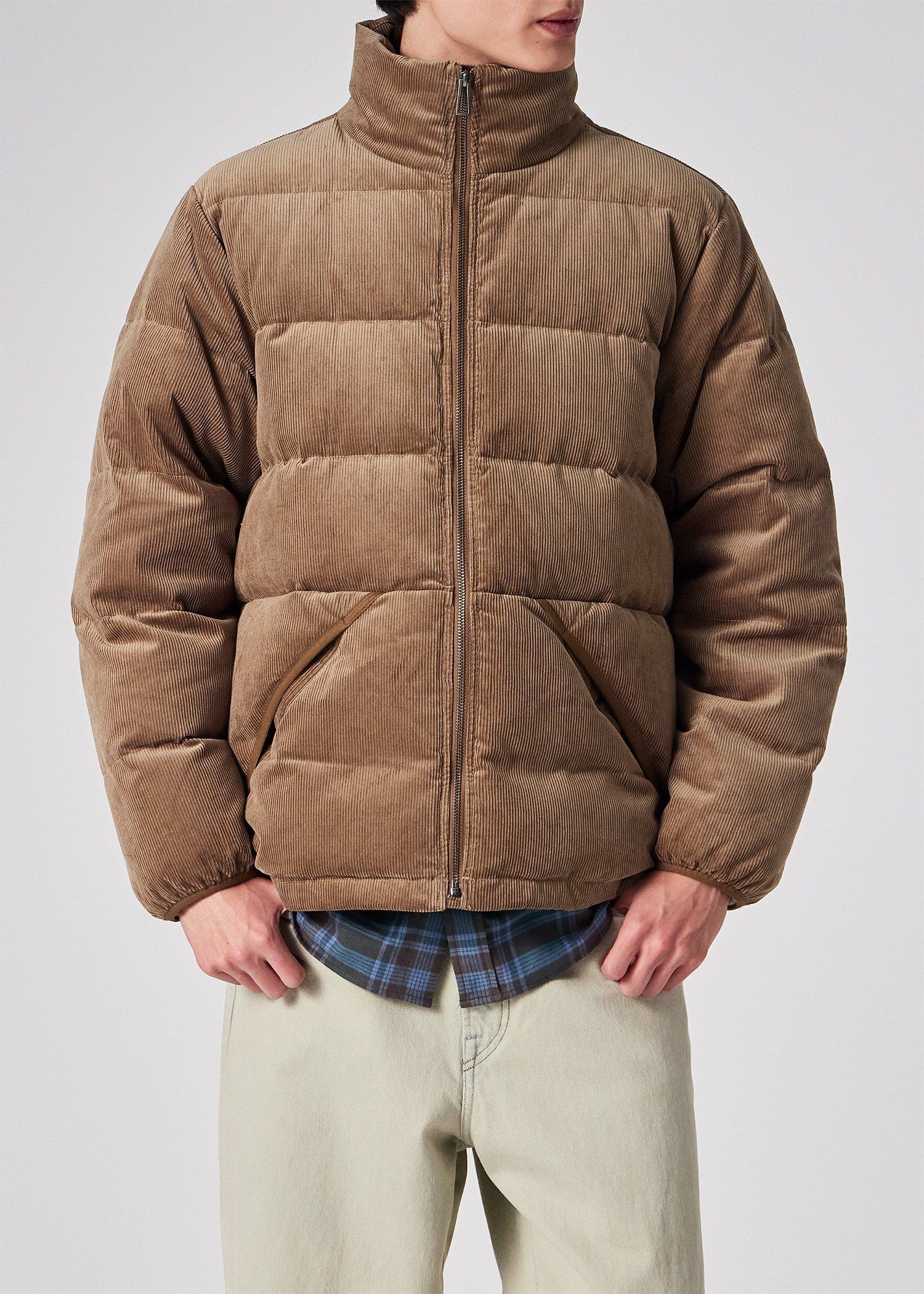 ナローウェールコーデュロイ ダウンジャケット