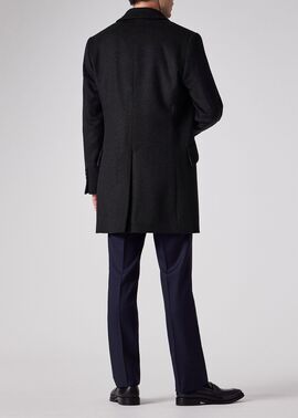 マイクロパターンカシミヤ ステンカラーコート ｜ポール・スミス