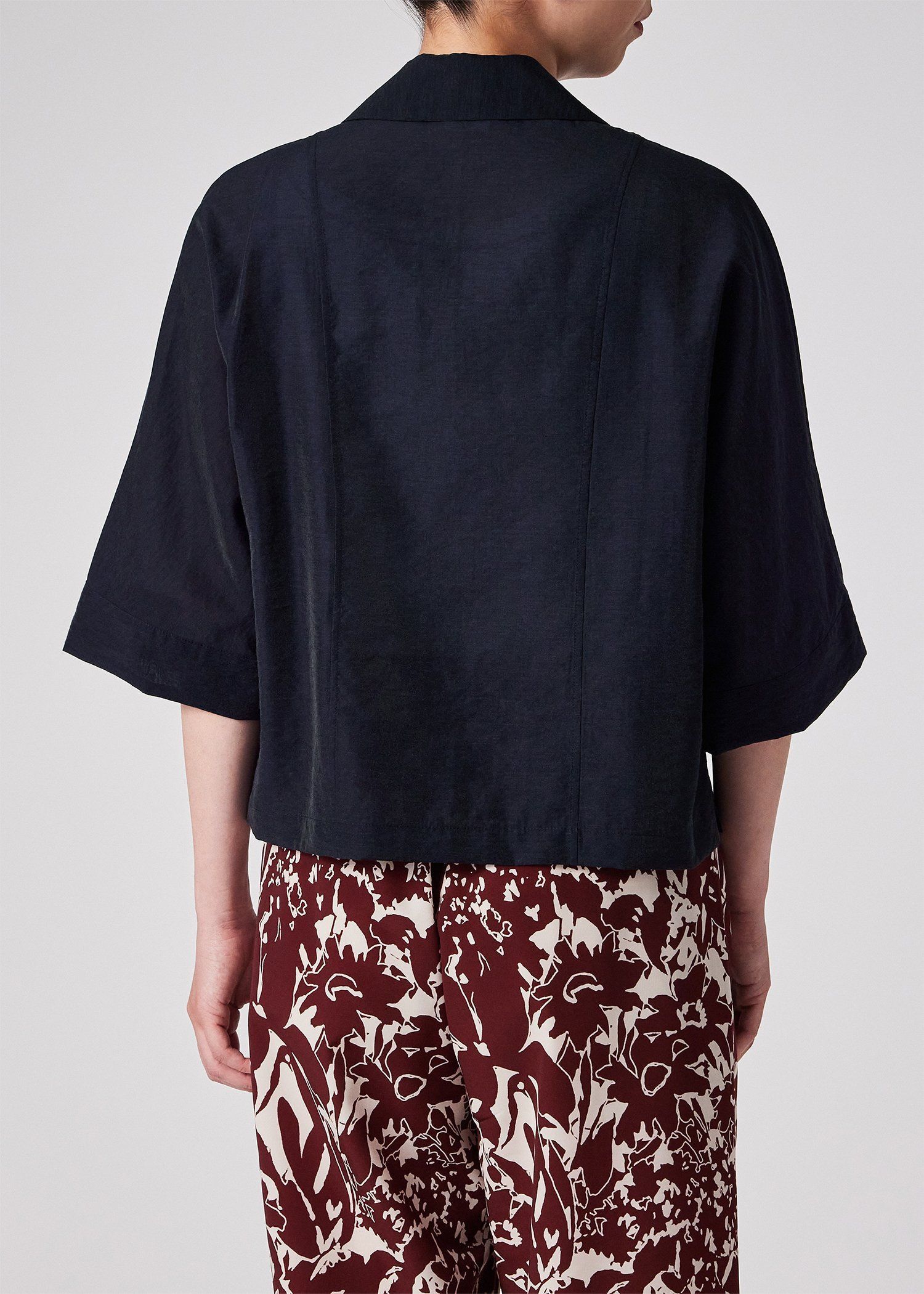 ウィメンズ オープンカラー シアーシャツ