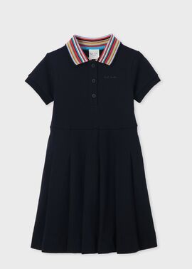 ガールズ シグネチャーストライプカラー ワンピース