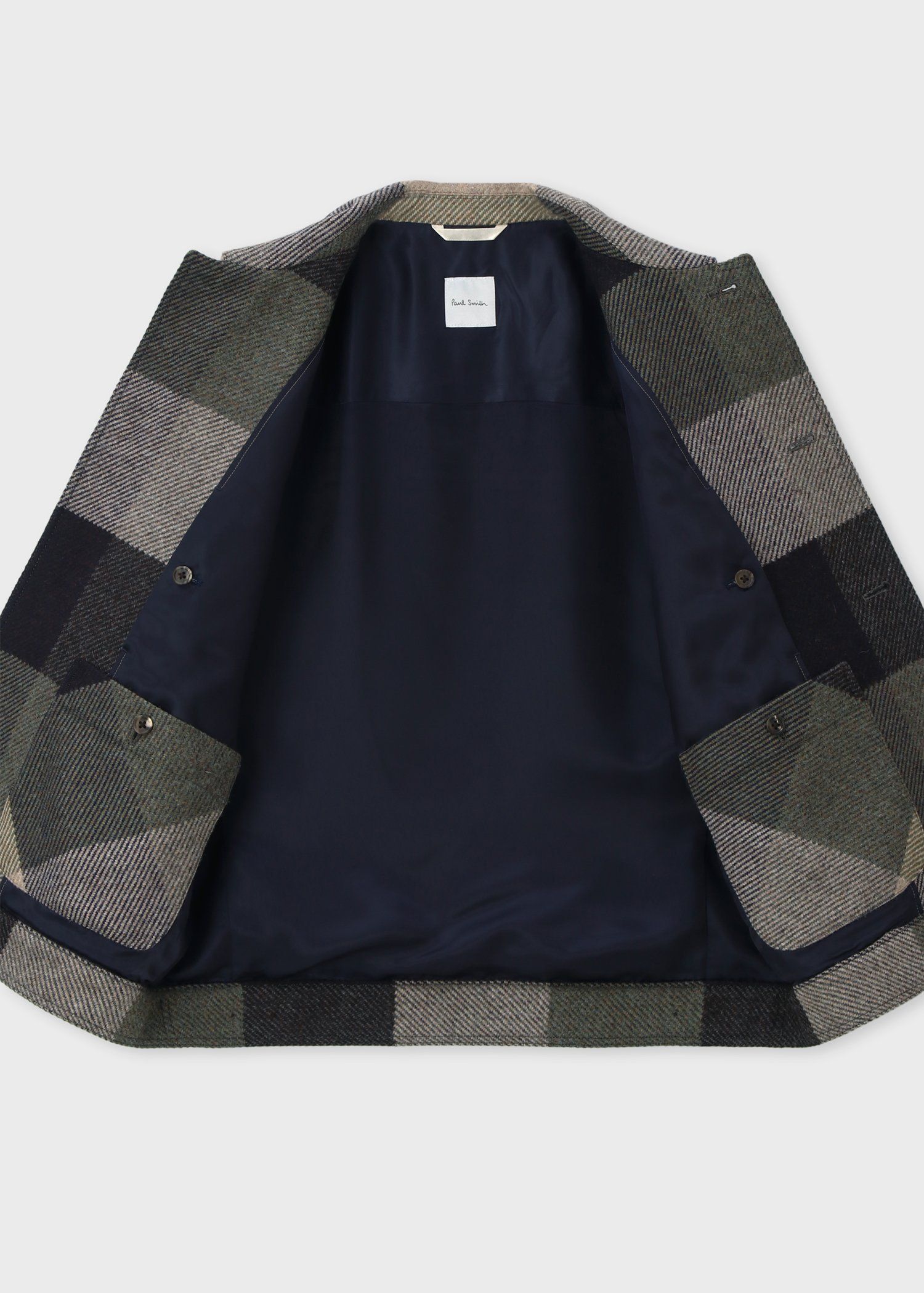 ラージブロックチェック ショートブルゾン