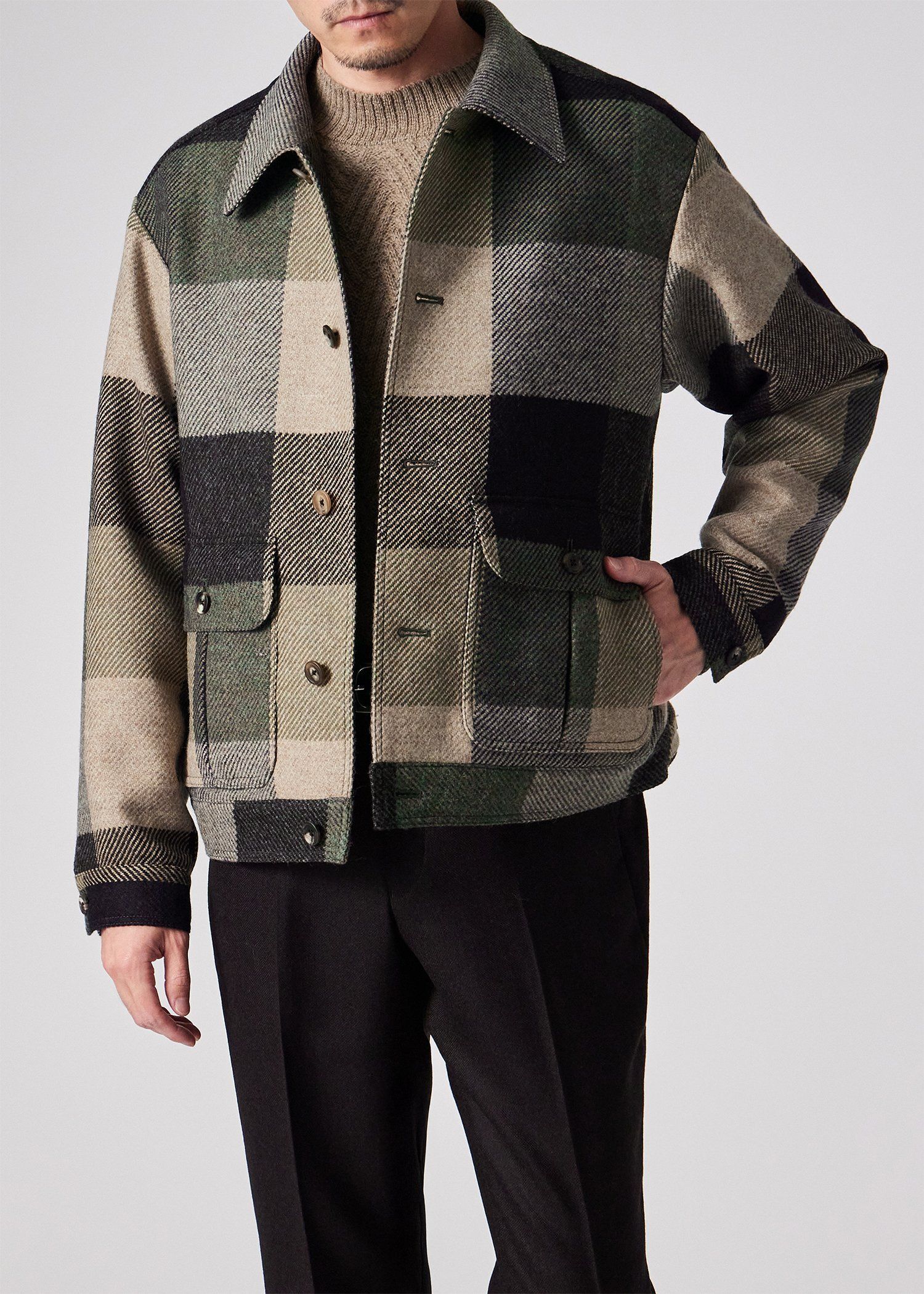 【最終値引き‼︎】FR2 GOLF ブロックチェック柄ジャケット サイズL ラージブロックチェック ショートブルゾン ｜ポール・スミス