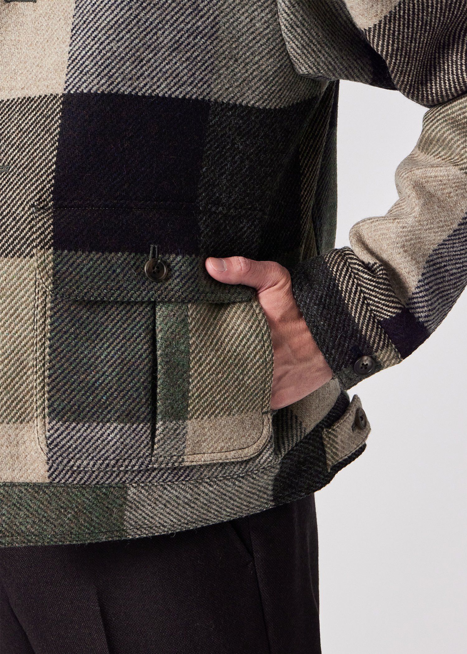 ラージブロックチェック ショートブルゾン ｜ポール・スミス