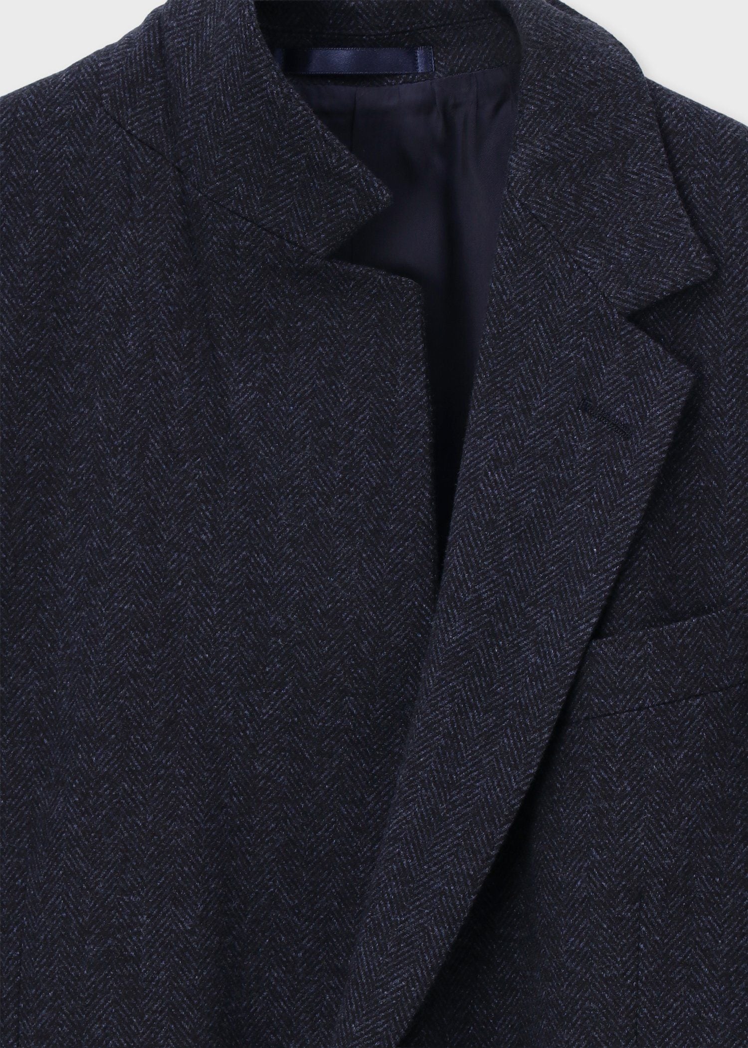 ヘリンボーン シングル2Bジャケット（ネイビー） ｜ポール・スミス