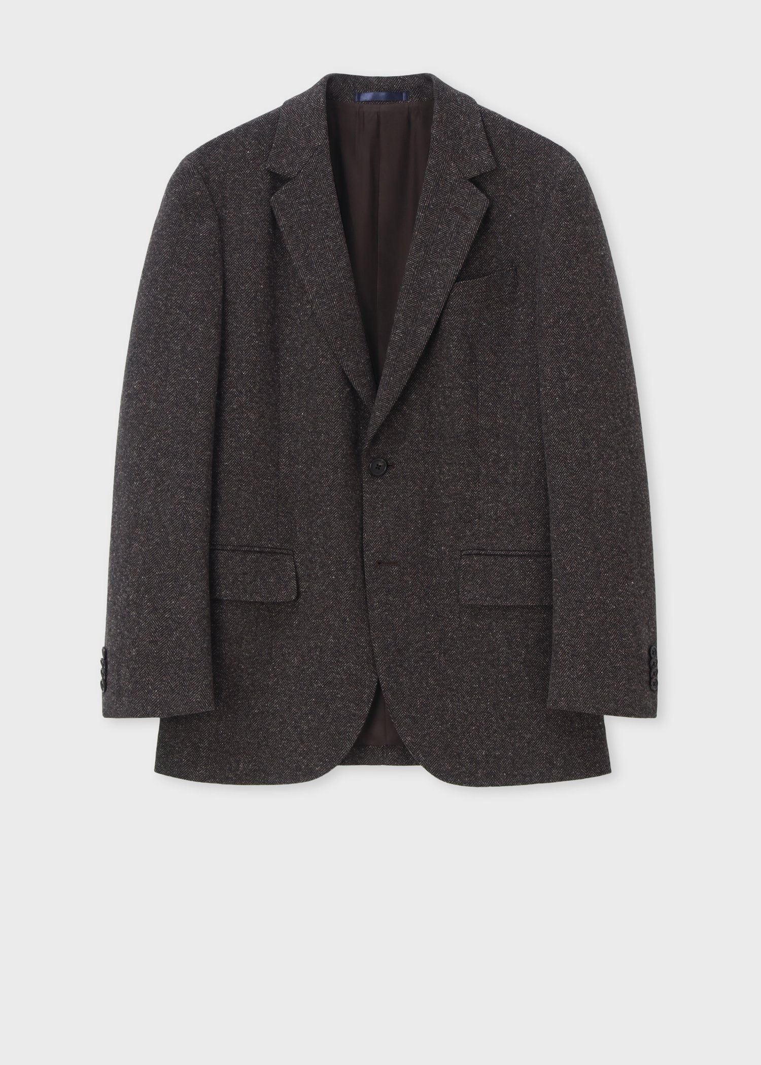 ヘリンボーン シングル2Bジャケット（ネイビー） ｜ポール・スミス