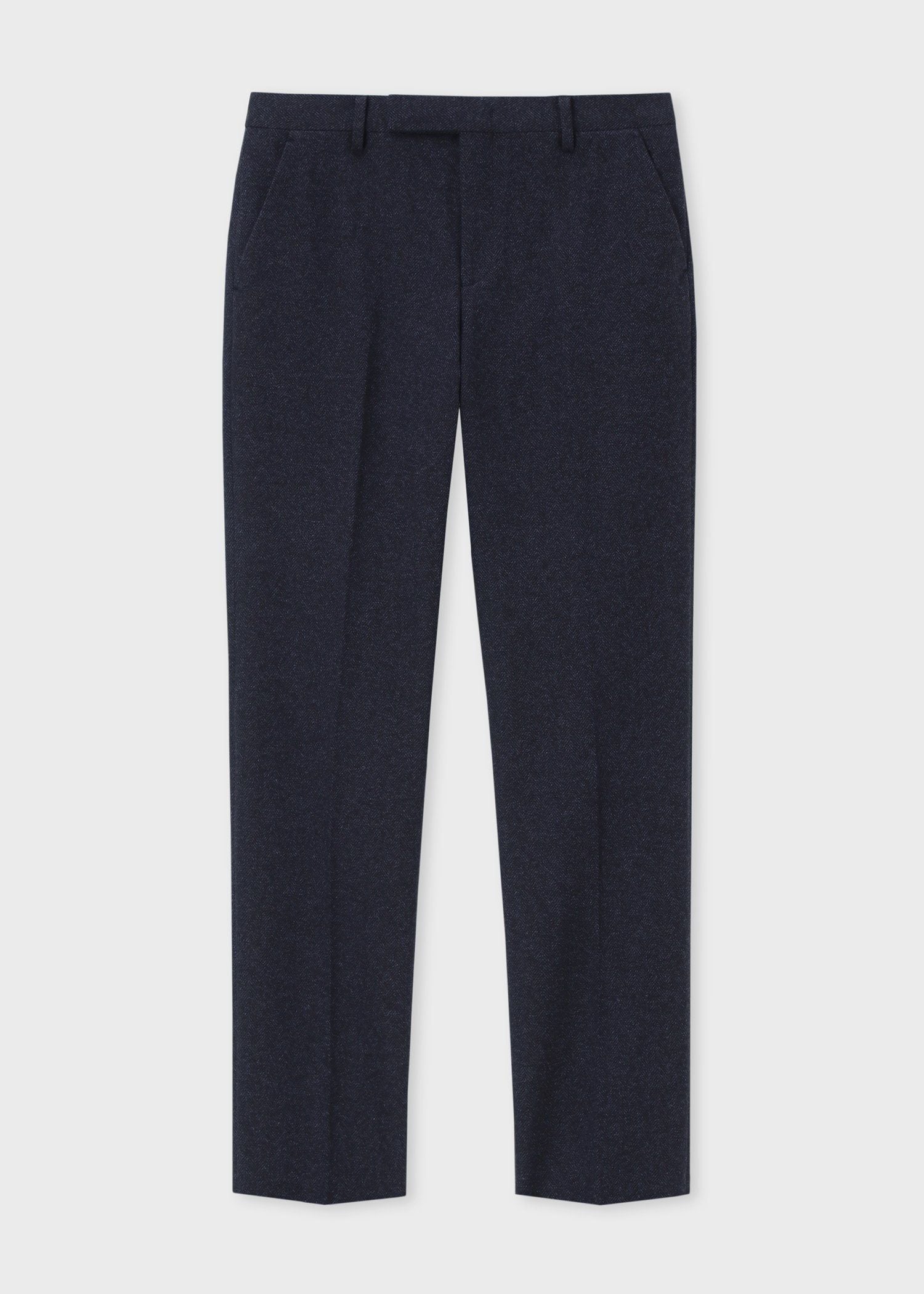 ヘリンボーン テーパードトラウザーズ（ネイビー） ｜ポール・スミス