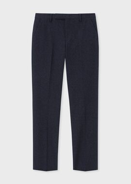 ヘリンボーン テーパードトラウザーズ（ネイビー） ｜ポール・スミス