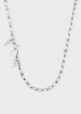 ウィメンズ ハートミックスチェーン ネックレス（シルバー） ｜ポール