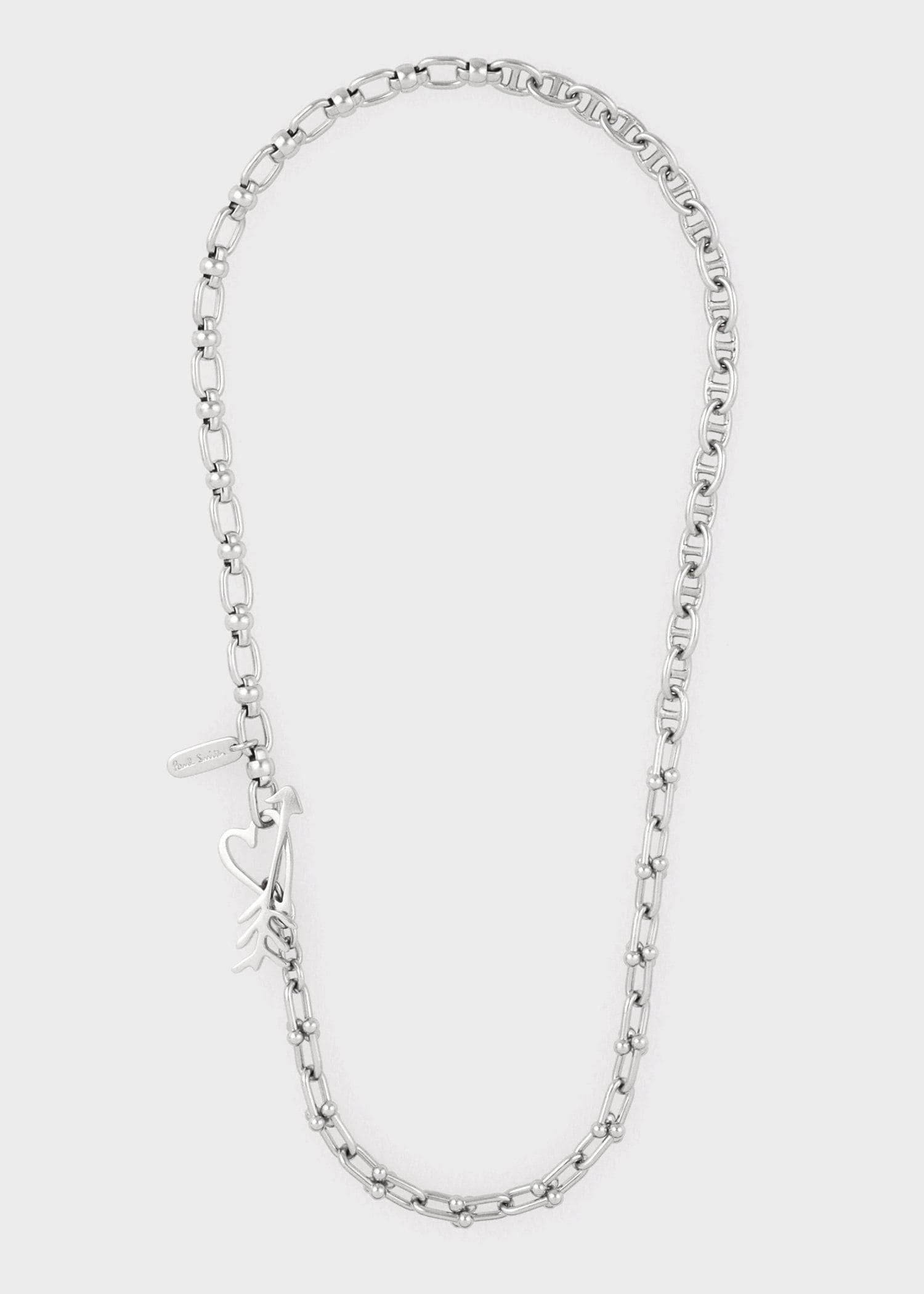ウィメンズ ハートミックスチェーン ネックレス（シルバー） ｜ポール
