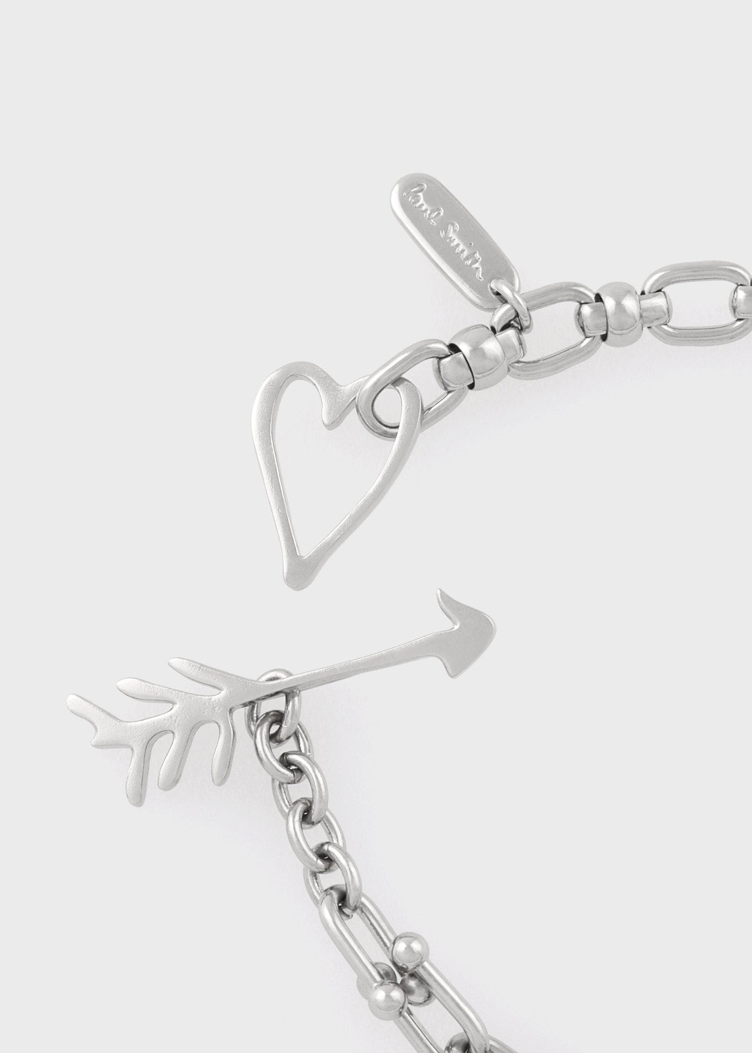 ウィメンズ ハートミックスチェーン ネックレス（シルバー） ｜ポール