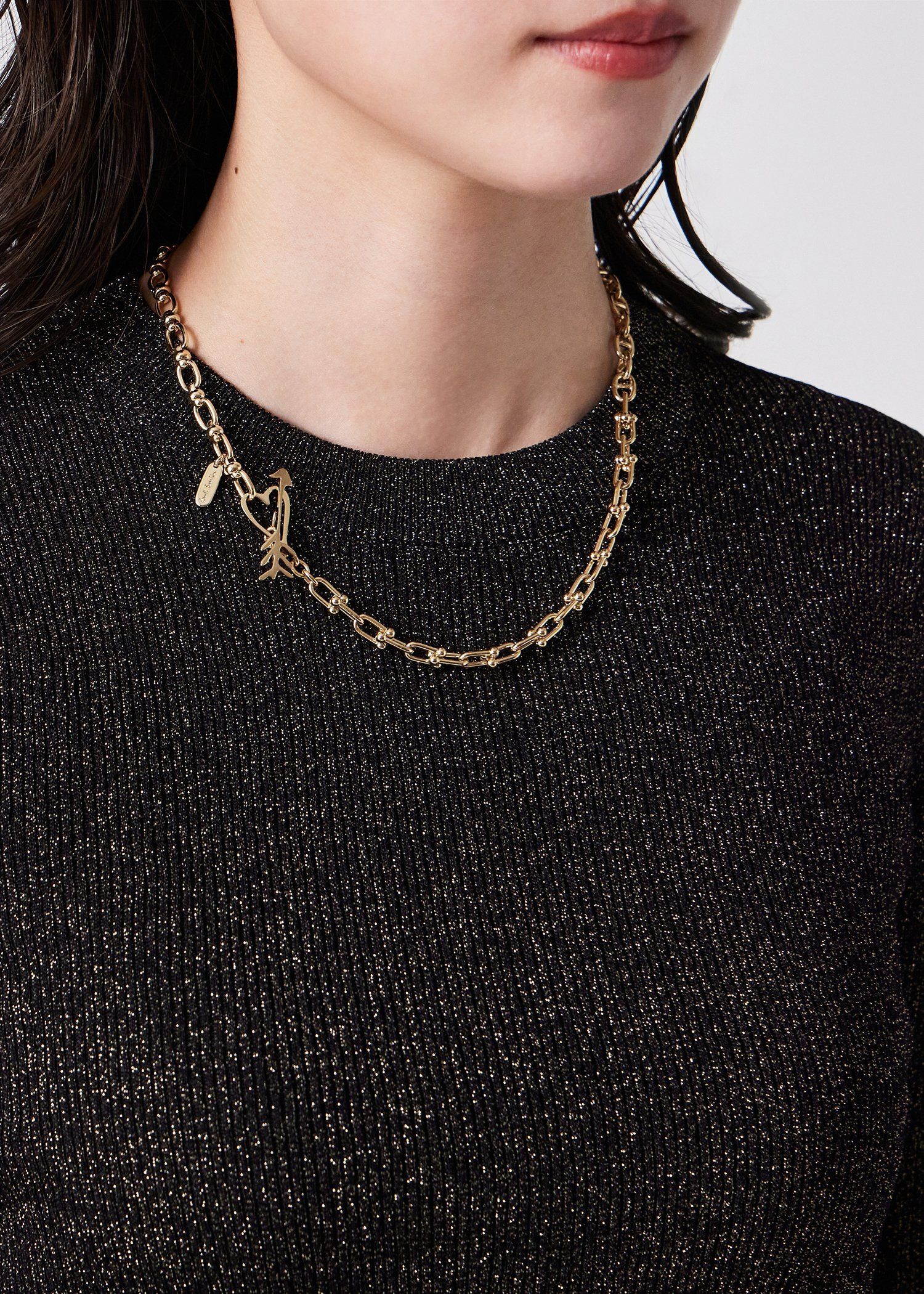 ウィメンズ ハートミックスチェーン ネックレス