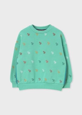 ジュニア オールオーバーゼブラ スウェット