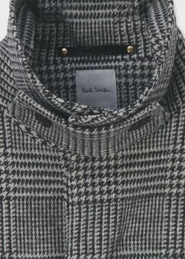 ウールニット グレンチェック ステンカラーコート ｜ポール・スミス