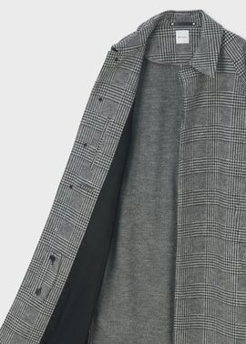 ウールニット グレンチェック ステンカラーコート ｜ポール・スミス