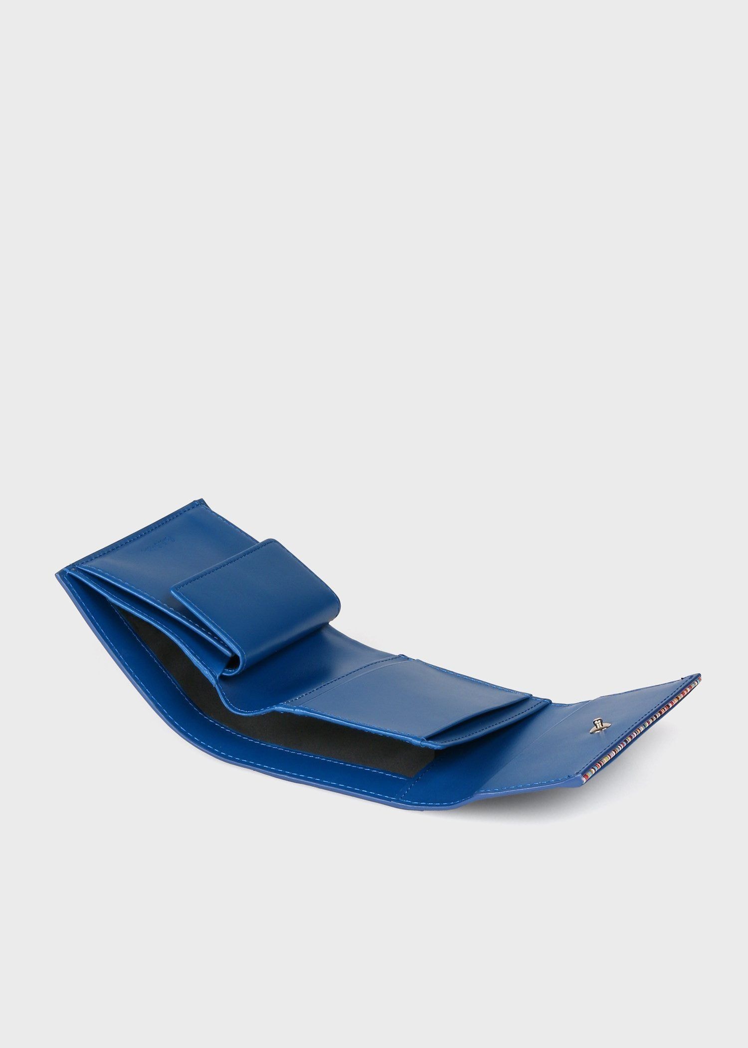 シグネチャーストライプ ティッピング 3つ折り財布