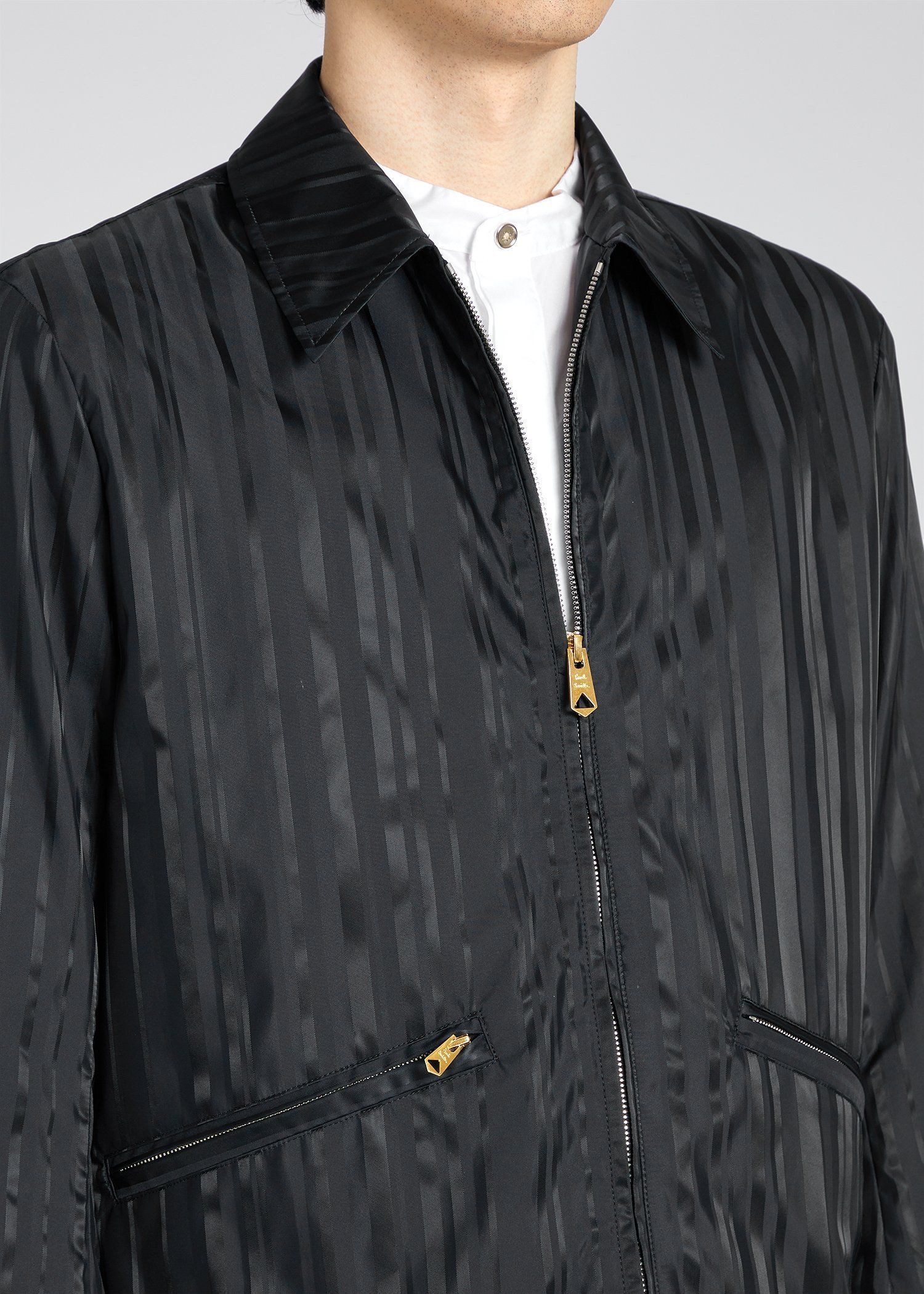 シャドーストライプ ショート ブルゾン