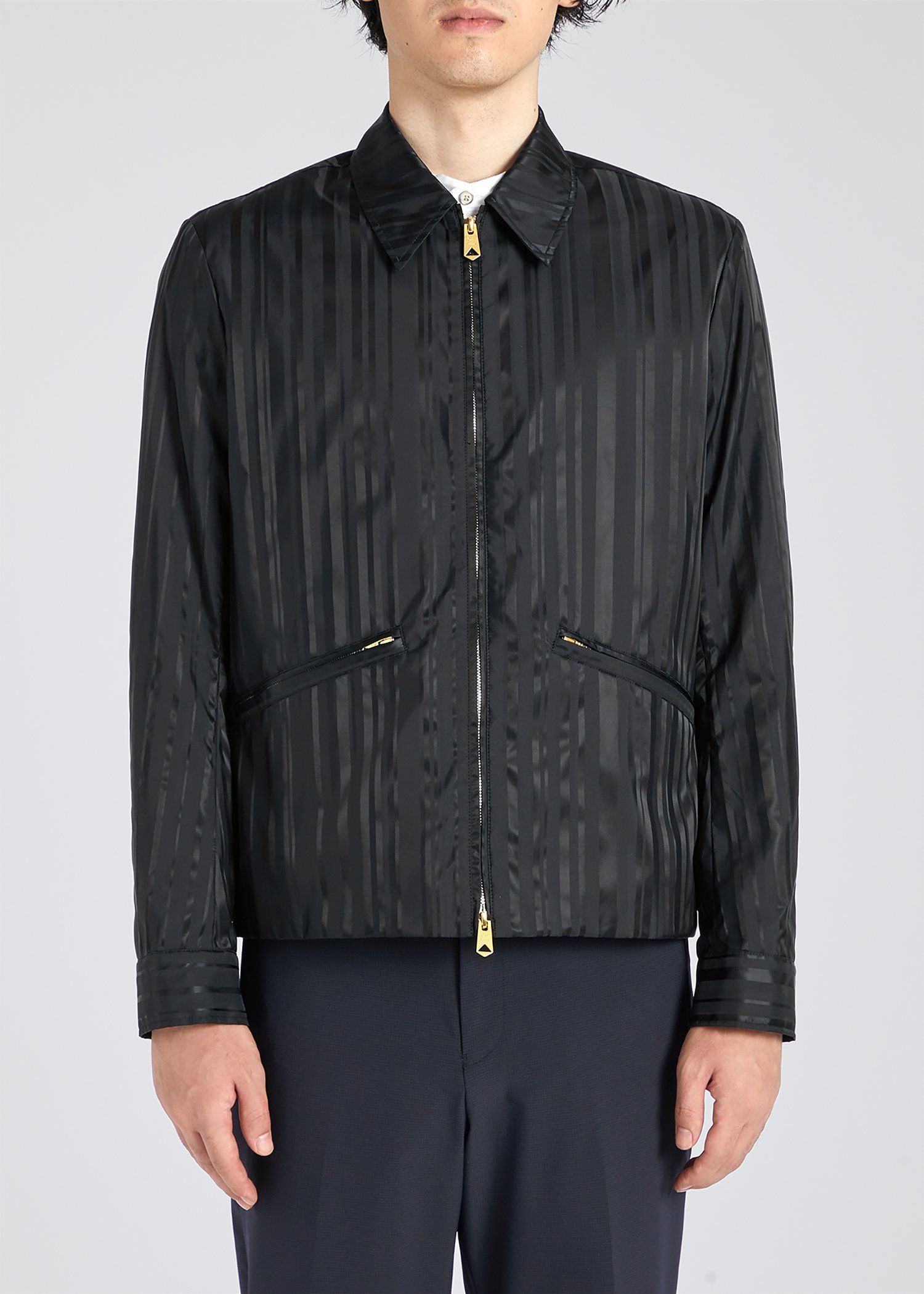 シャドーストライプ ショート ブルゾン