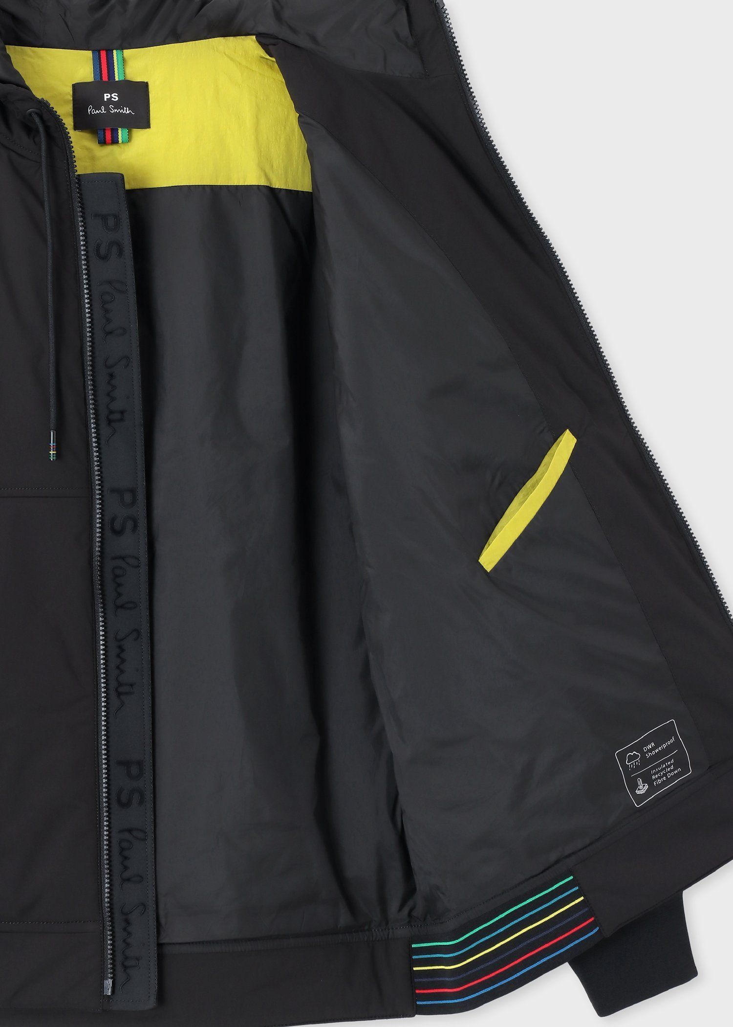 スポーツストライプ フーデッドブルゾン