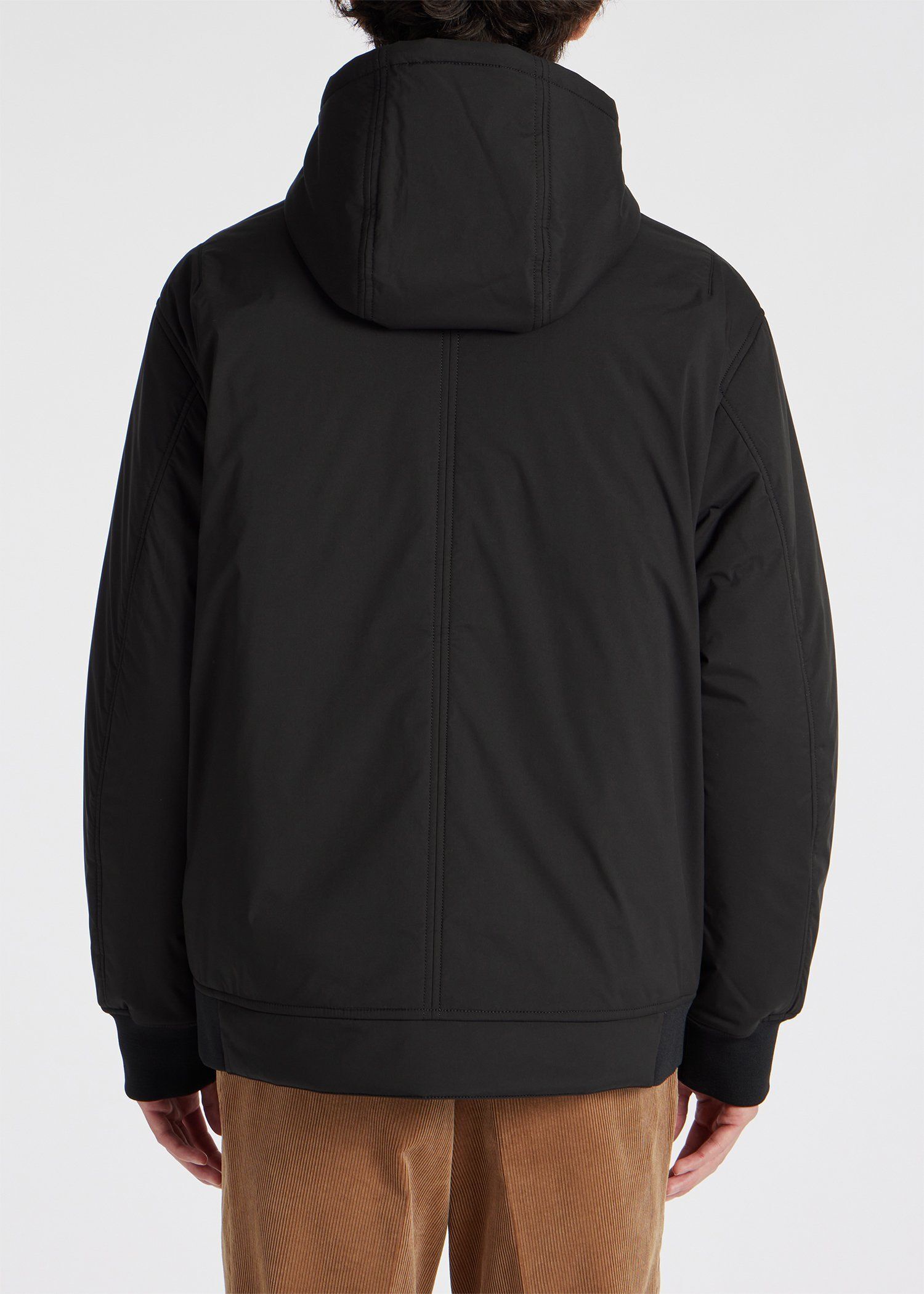 スポーツストライプ フーデッドブルゾン