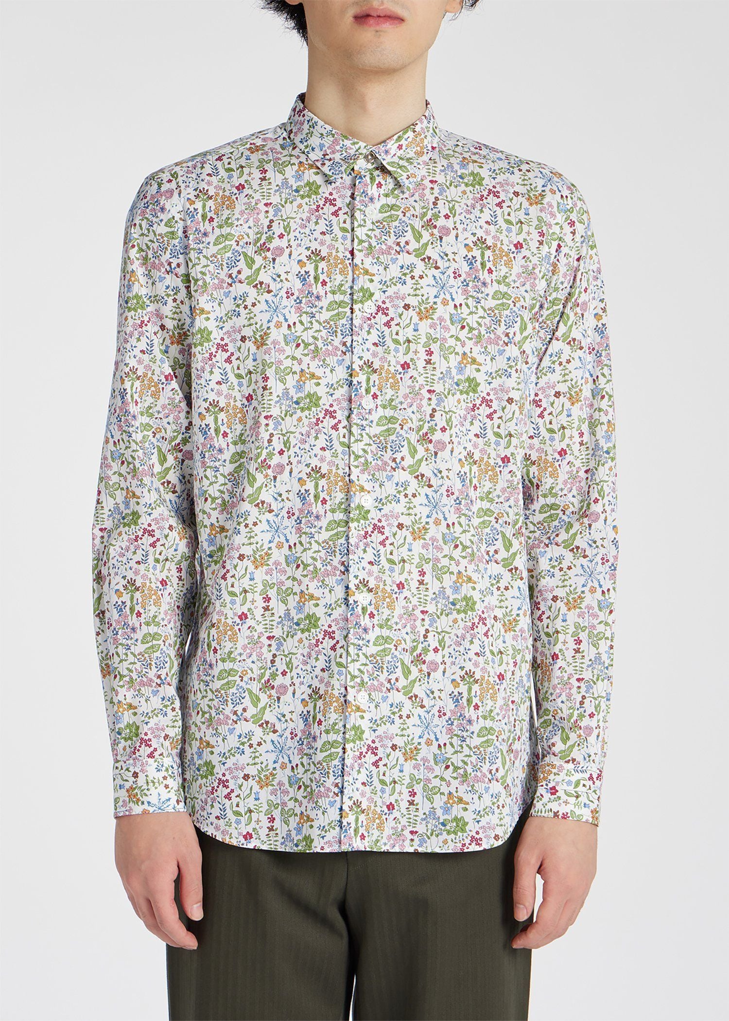 リバティフローラル プリントシャツ