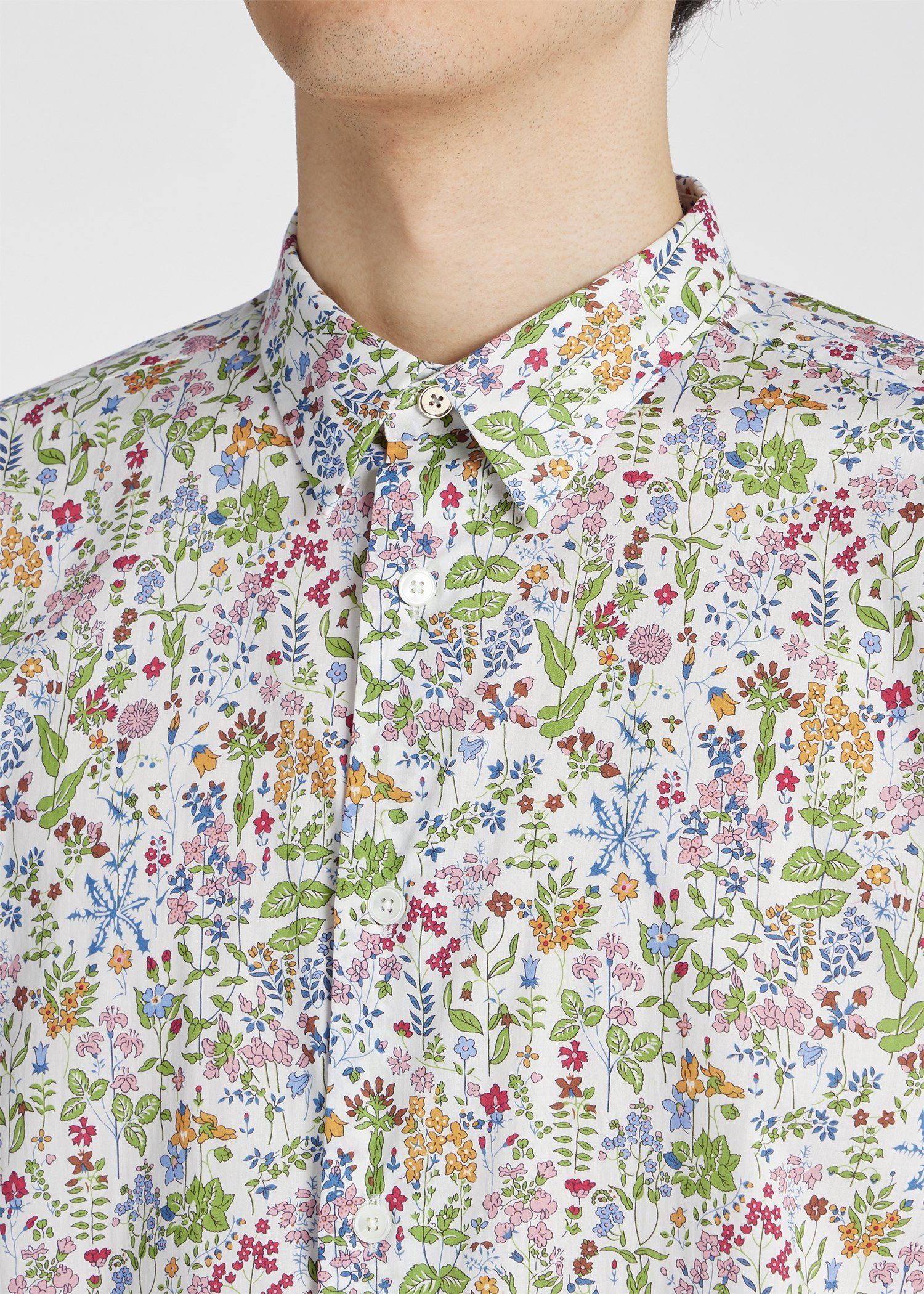リバティフローラル プリントシャツ