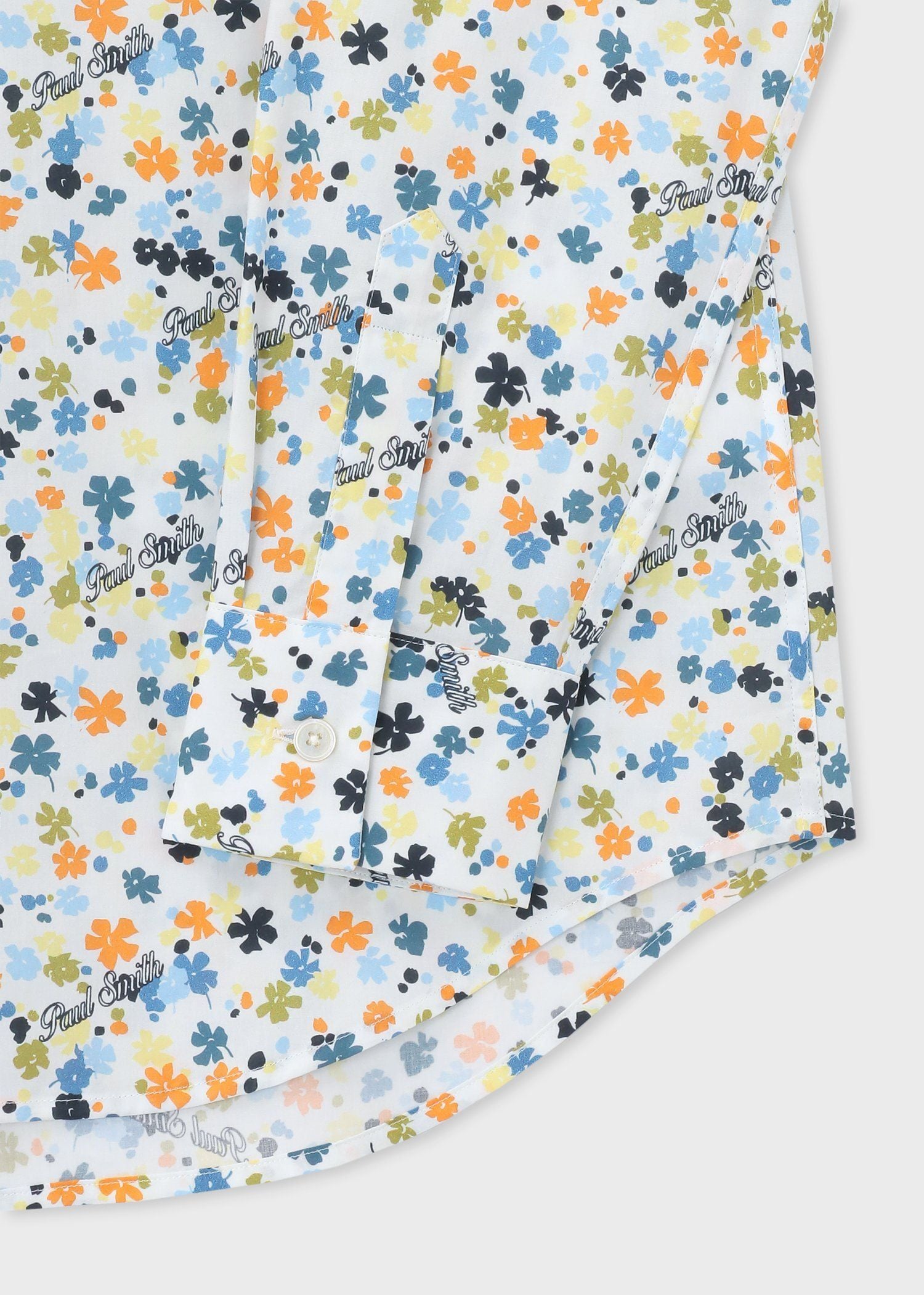 "Logo flower" プリントシャツ