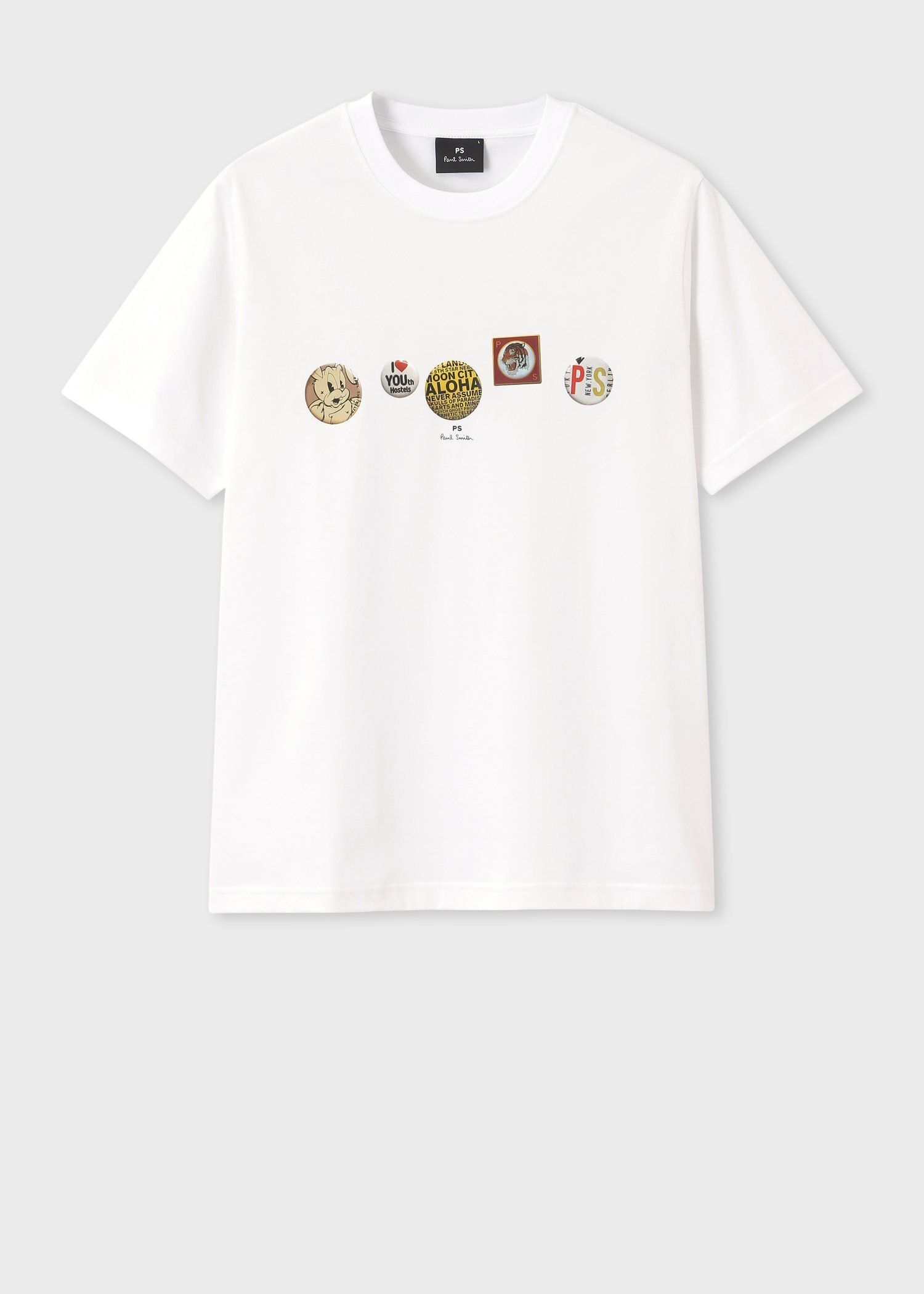 "Button Budges" Tシャツ