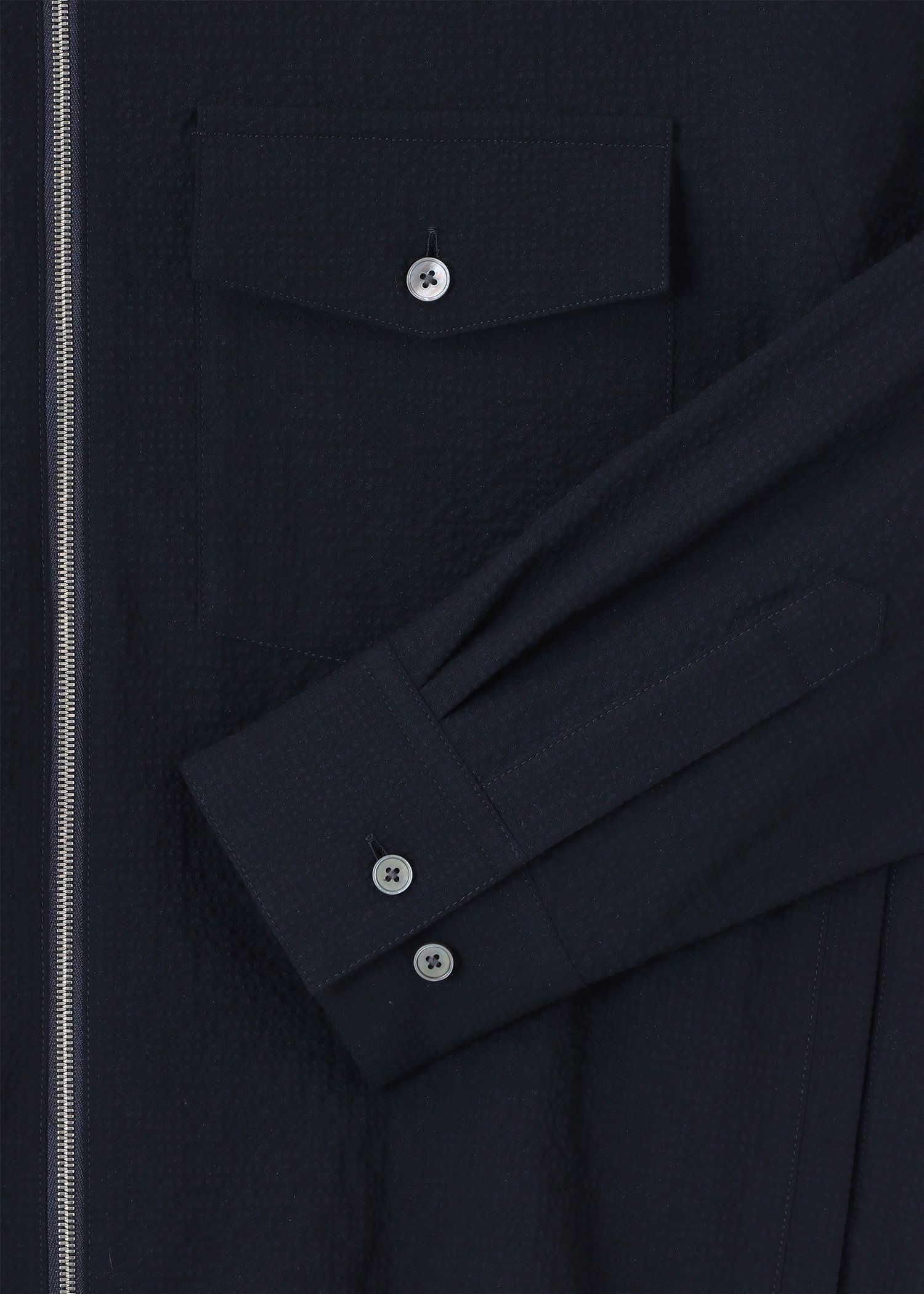 ウールシアサッカー ショートブルゾン