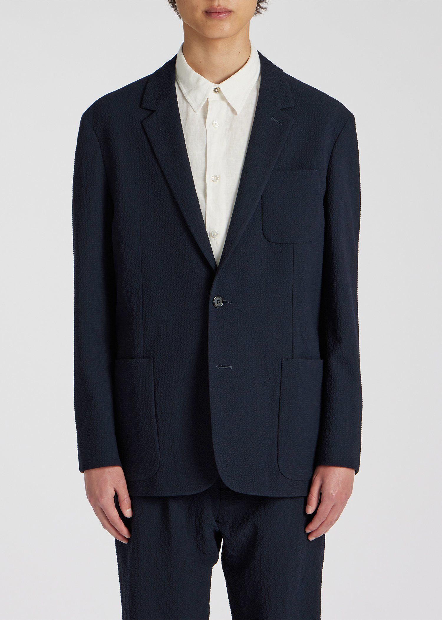 ウールシアサッカー シングル2B ジャケット