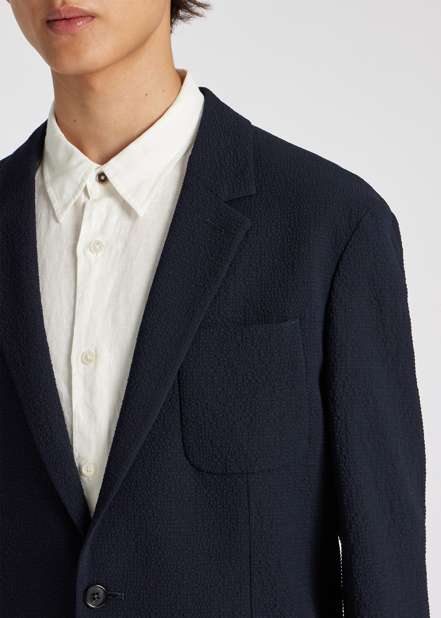 ウールシアサッカー シングル2B ジャケット