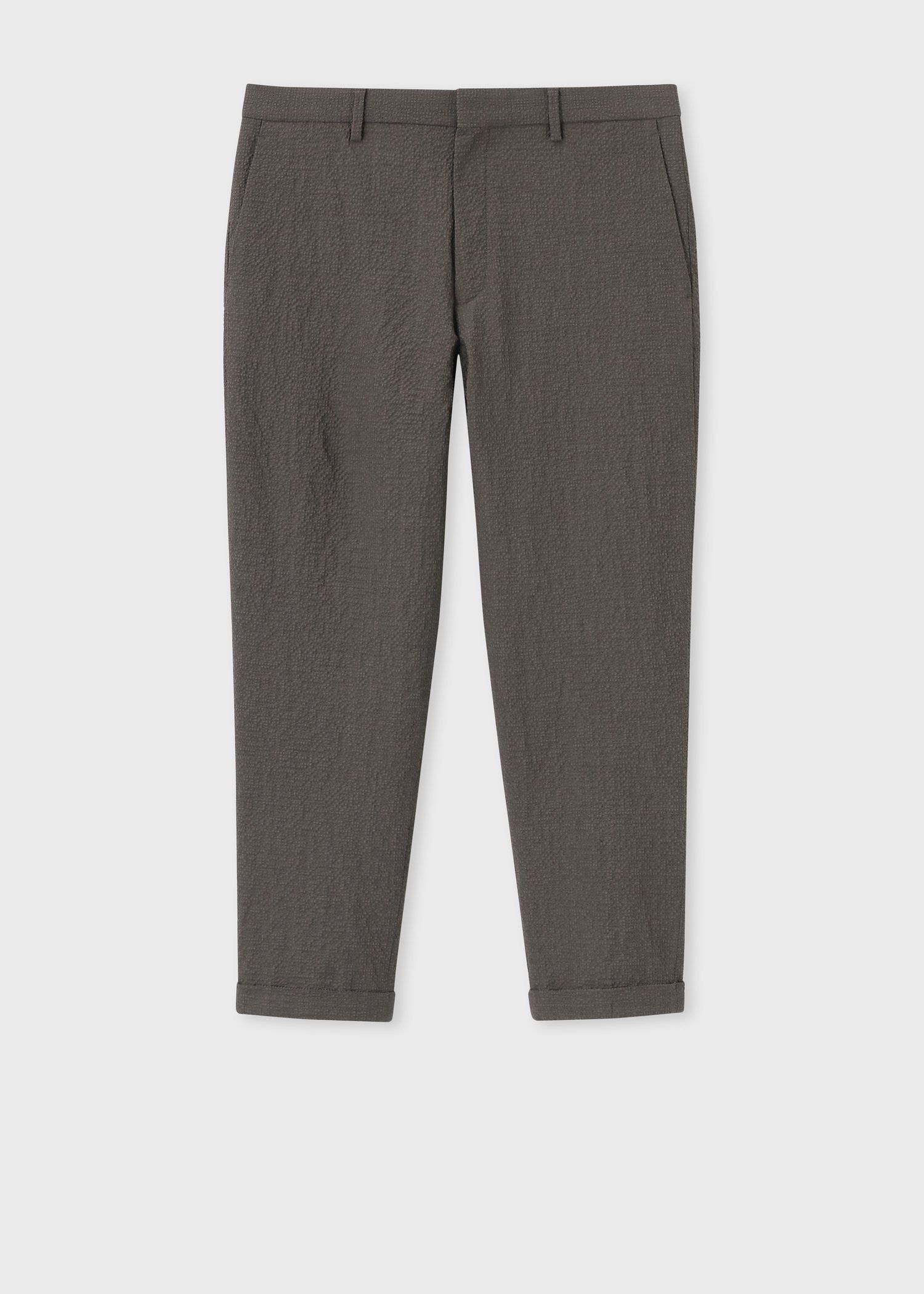 ウールシアサッカー クロップドトラウザーズ