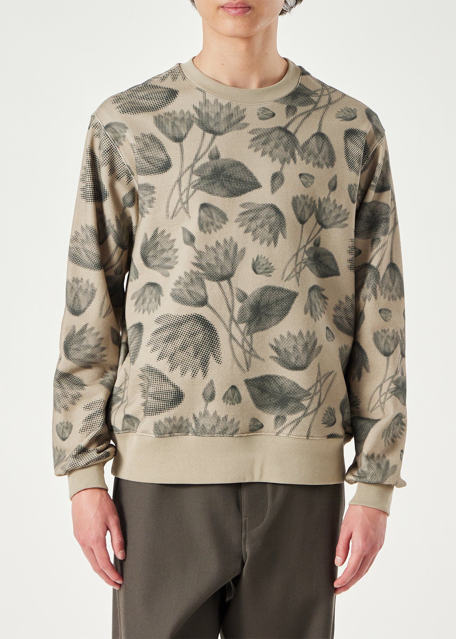 "Half Tone Floral" スウェット