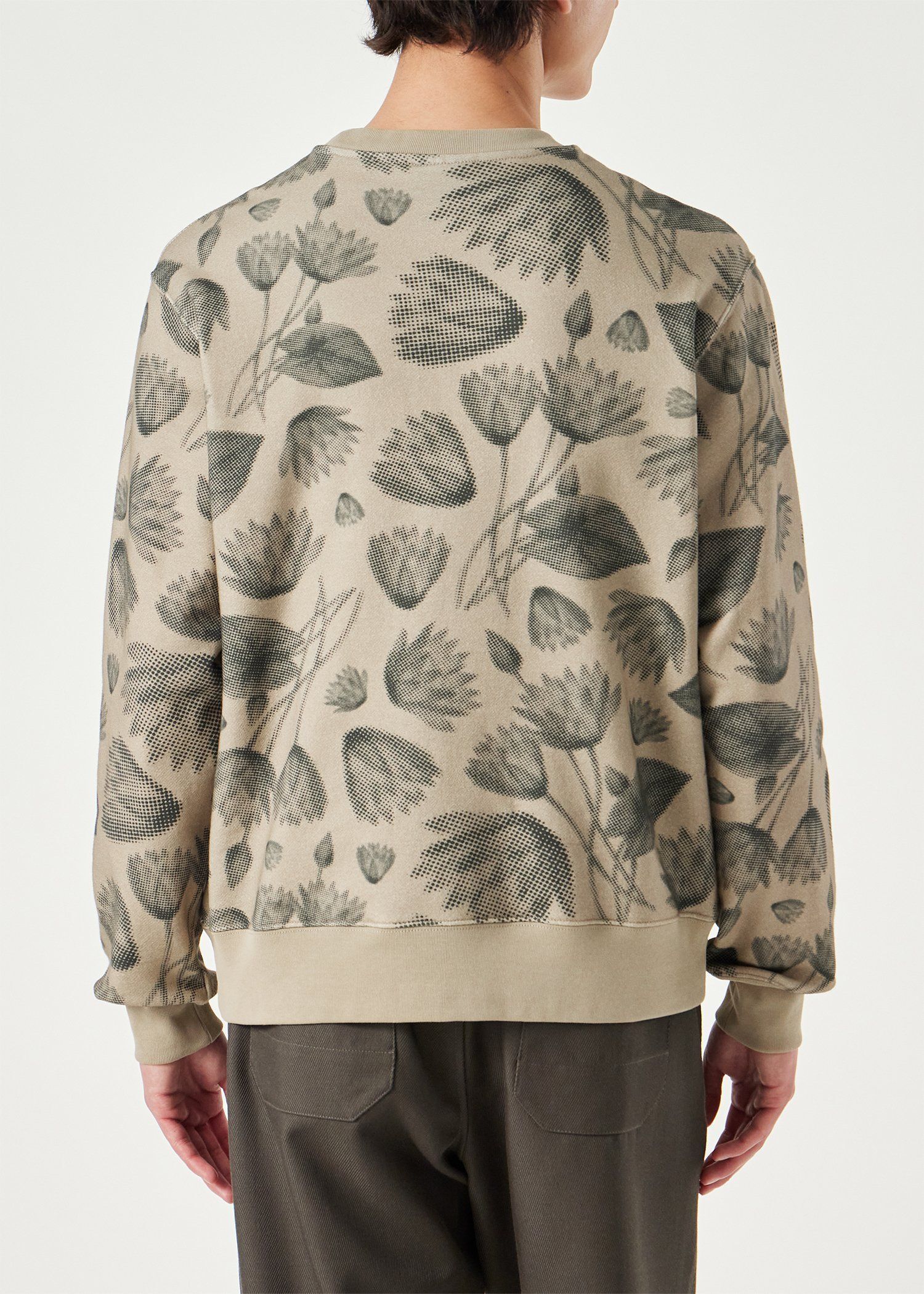 "Half Tone Floral" スウェット